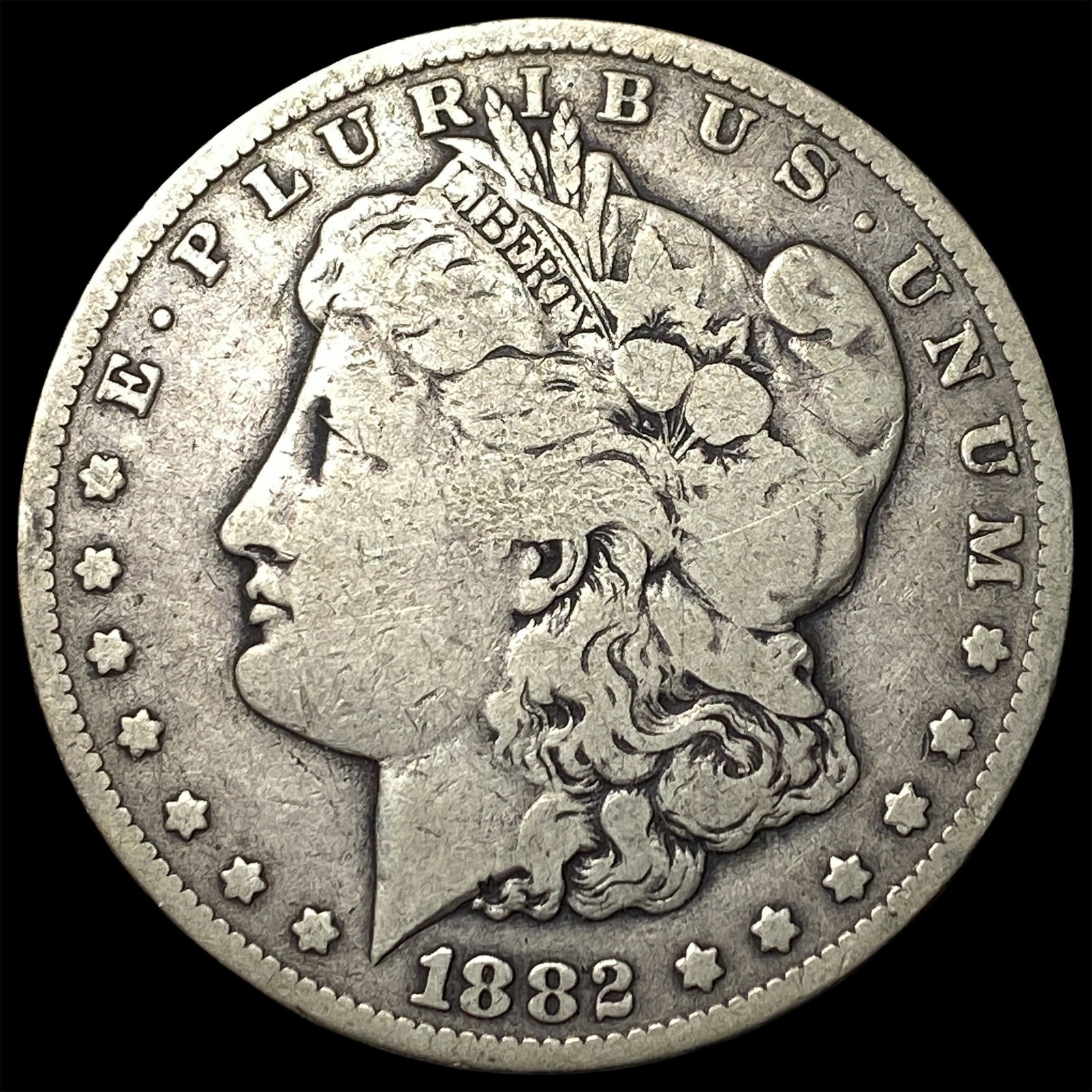 1882-CC Silver Morgan Dollar NICELY CIRCULATED: 1882-CC Silver Morgan Dollar NICELY CIRCULATED
