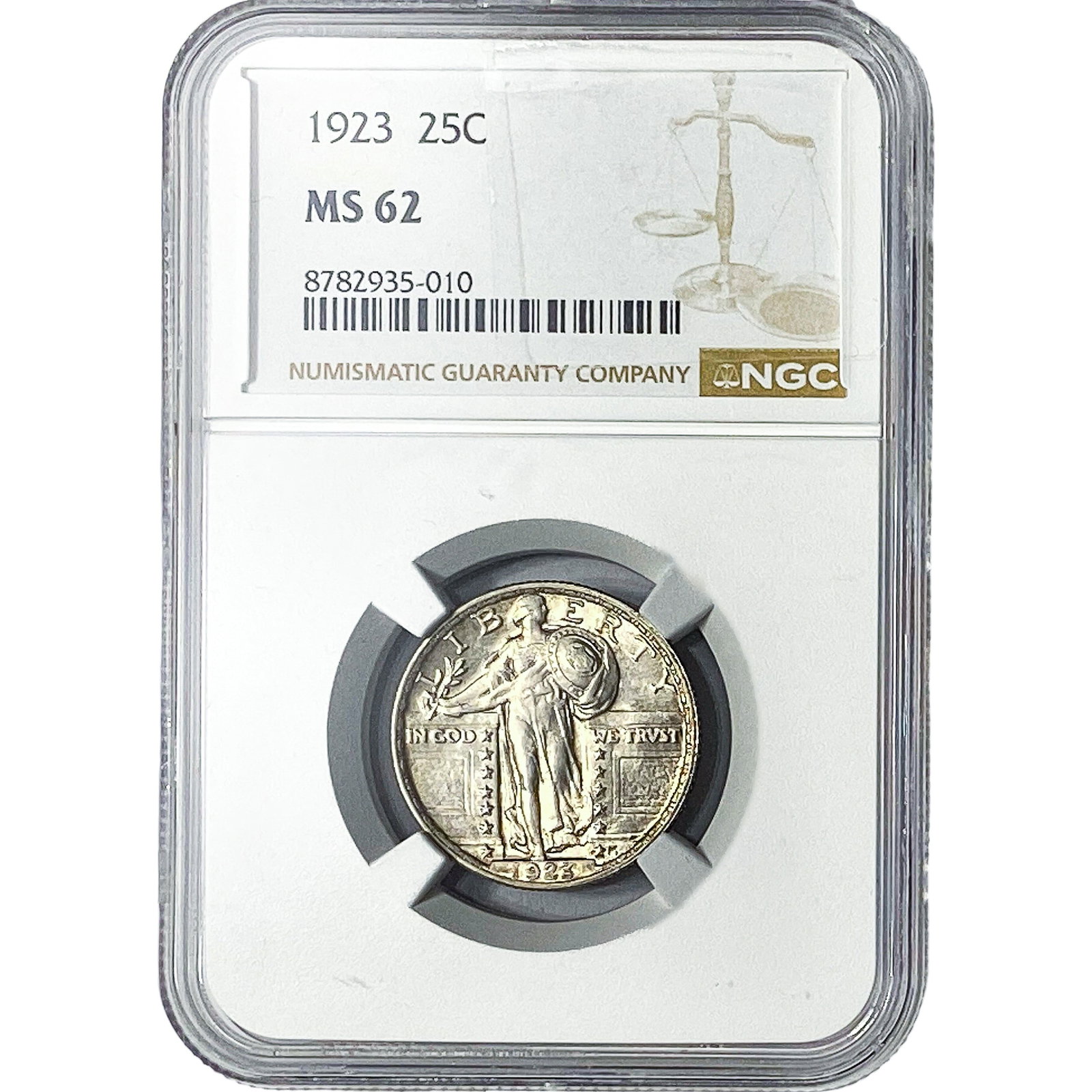 1923 Standing Liberty Quarter NGC MS62: 1923 Standing Liberty Quarter NGC MS62
