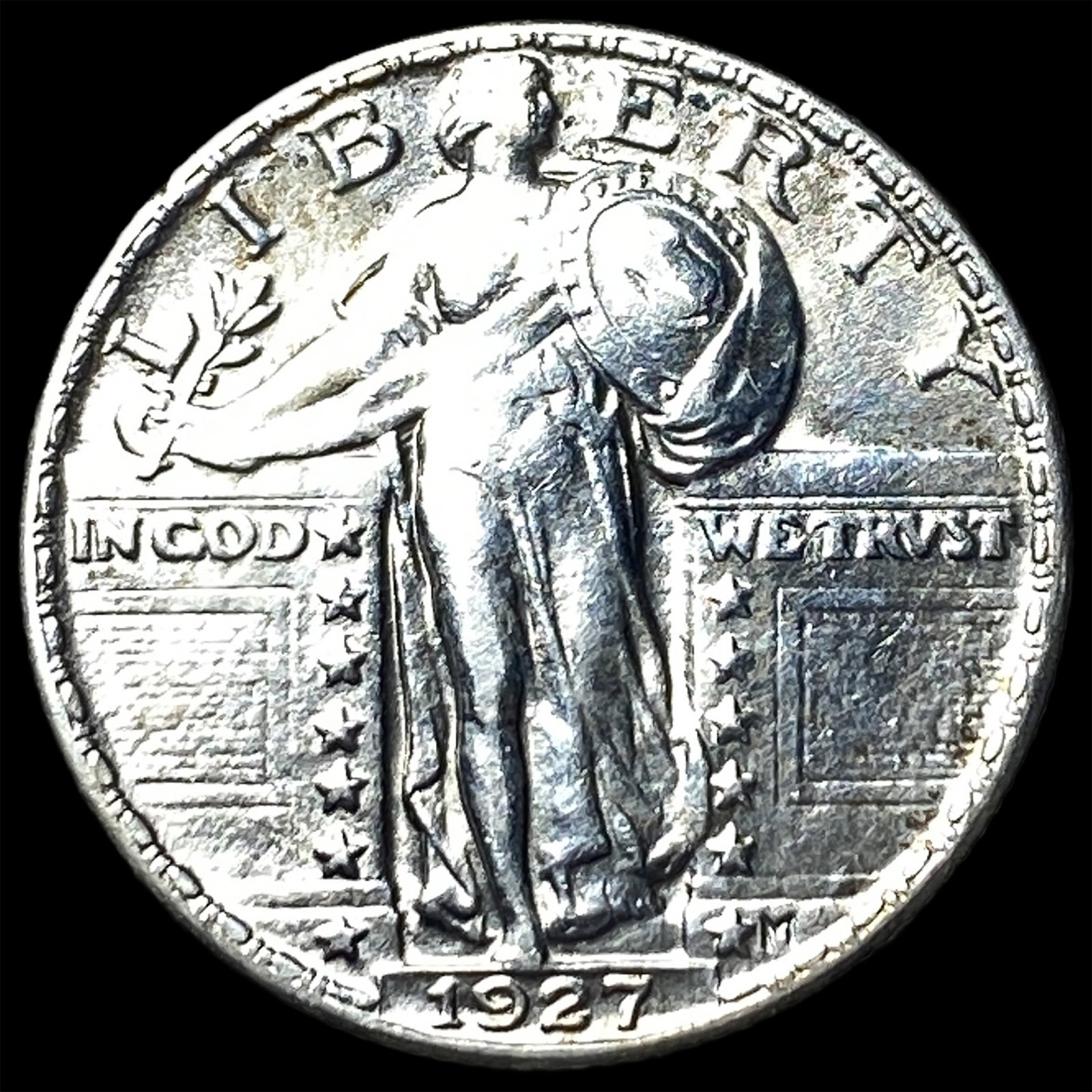 1927 Standing Liberty Quarter CLOSELY UNCIRCULATED: 1927 Standing Liberty Quarter CLOSELY UNCIRCULATED