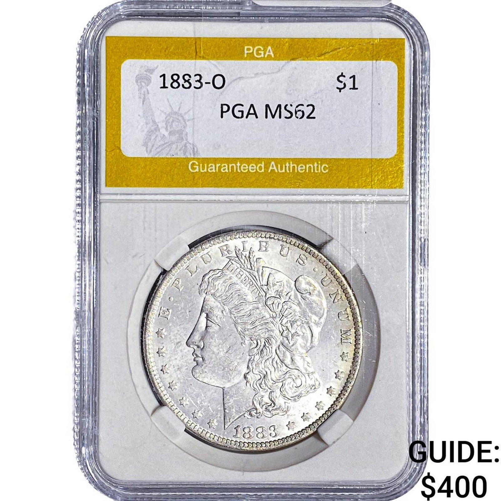 1883-O Morgan Silver Dollar PGA MS62: 1883-O Morgan Silver Dollar PGA MS62