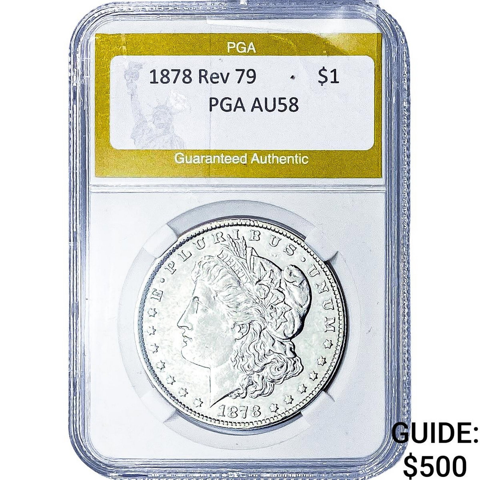 1838 Capped Bust Quarter PGA AU58: 1838 Capped Bust Quarter PGA AU58