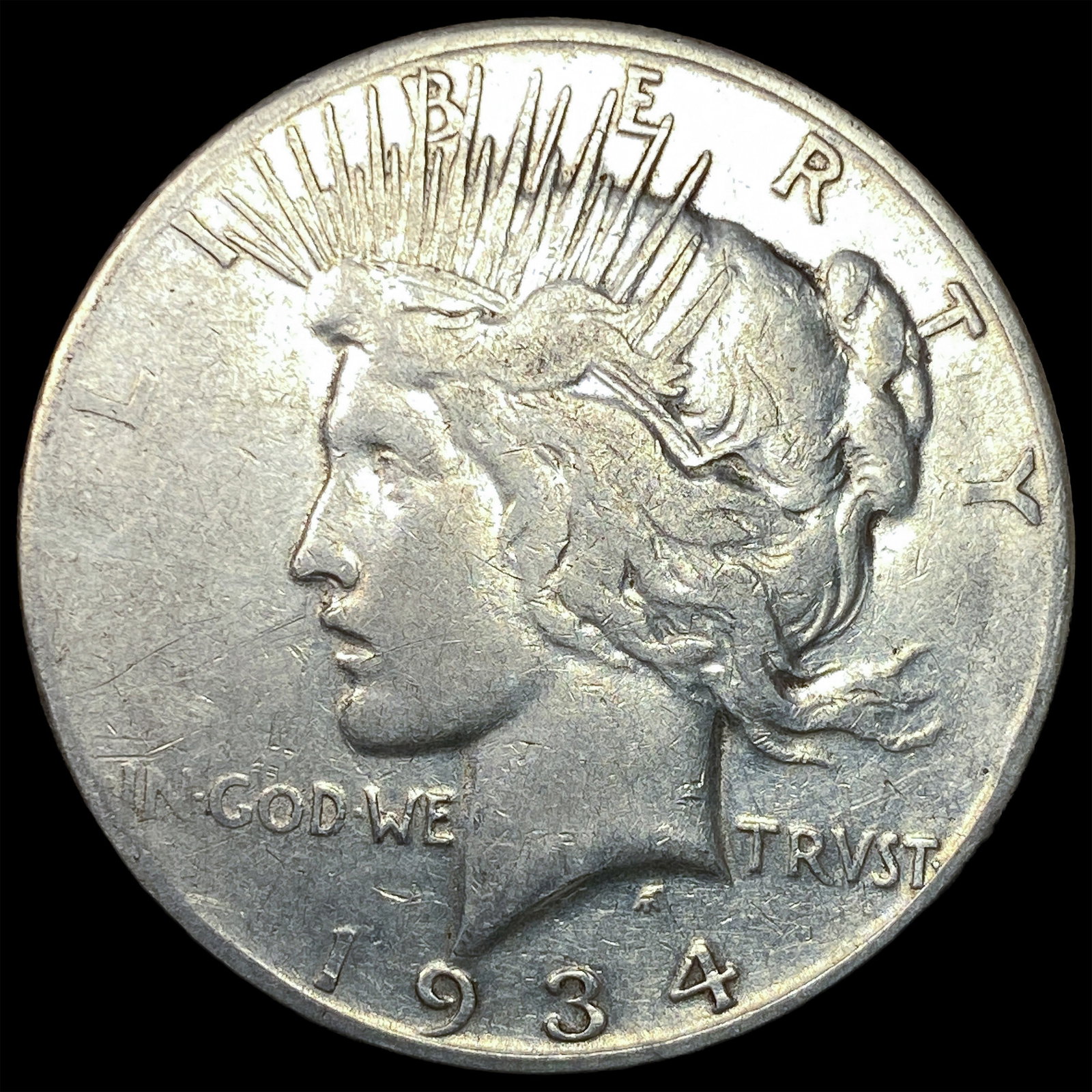 1934-S Silver Peace Dollar LIGHTLY CIRCULATED: 1934-S Silver Peace Dollar LIGHTLY CIRCULATED