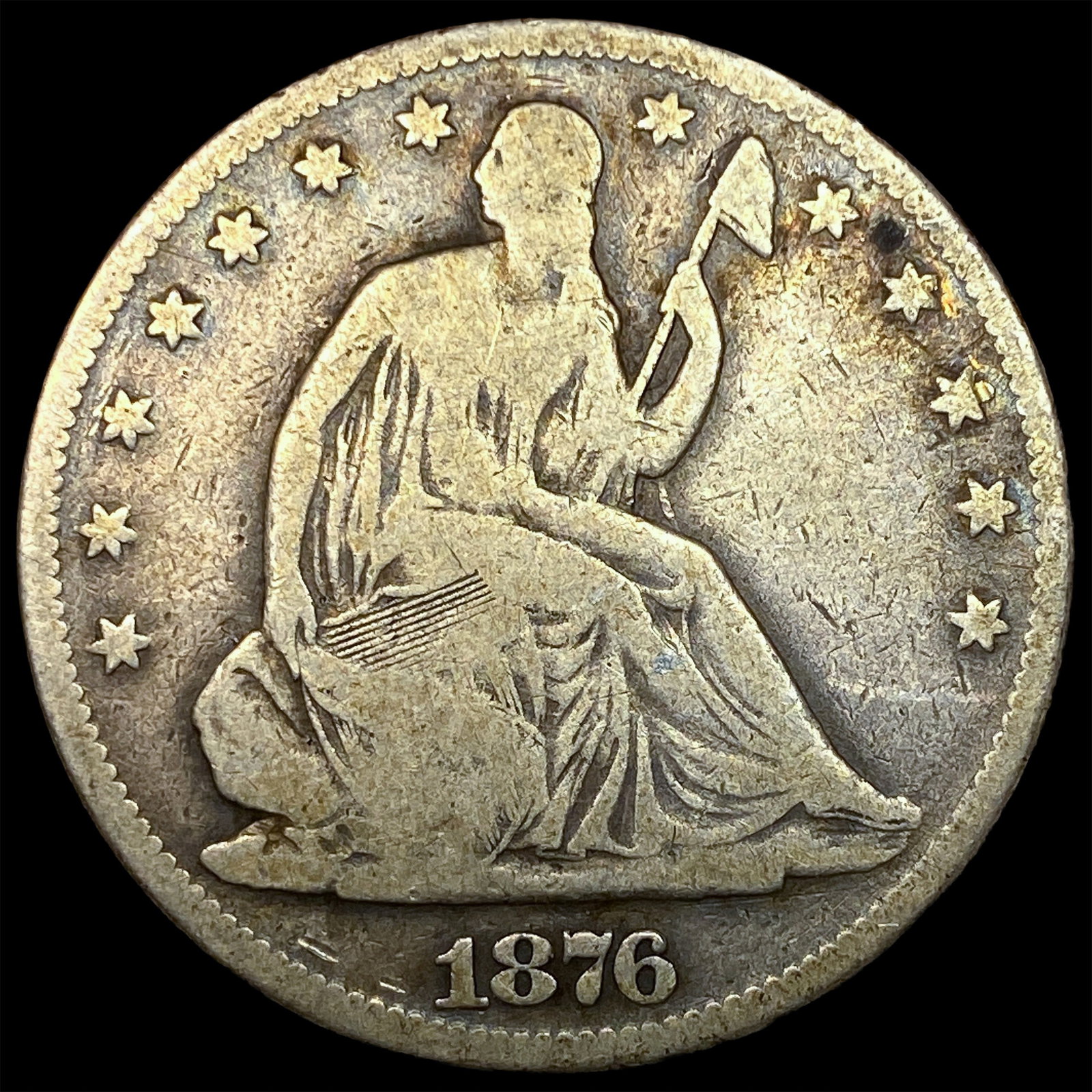 1876 Seated Liberty Half Dollar NICELY CIRCULATED: 1876 Seated Liberty Half Dollar NICELY CIRCULATED
