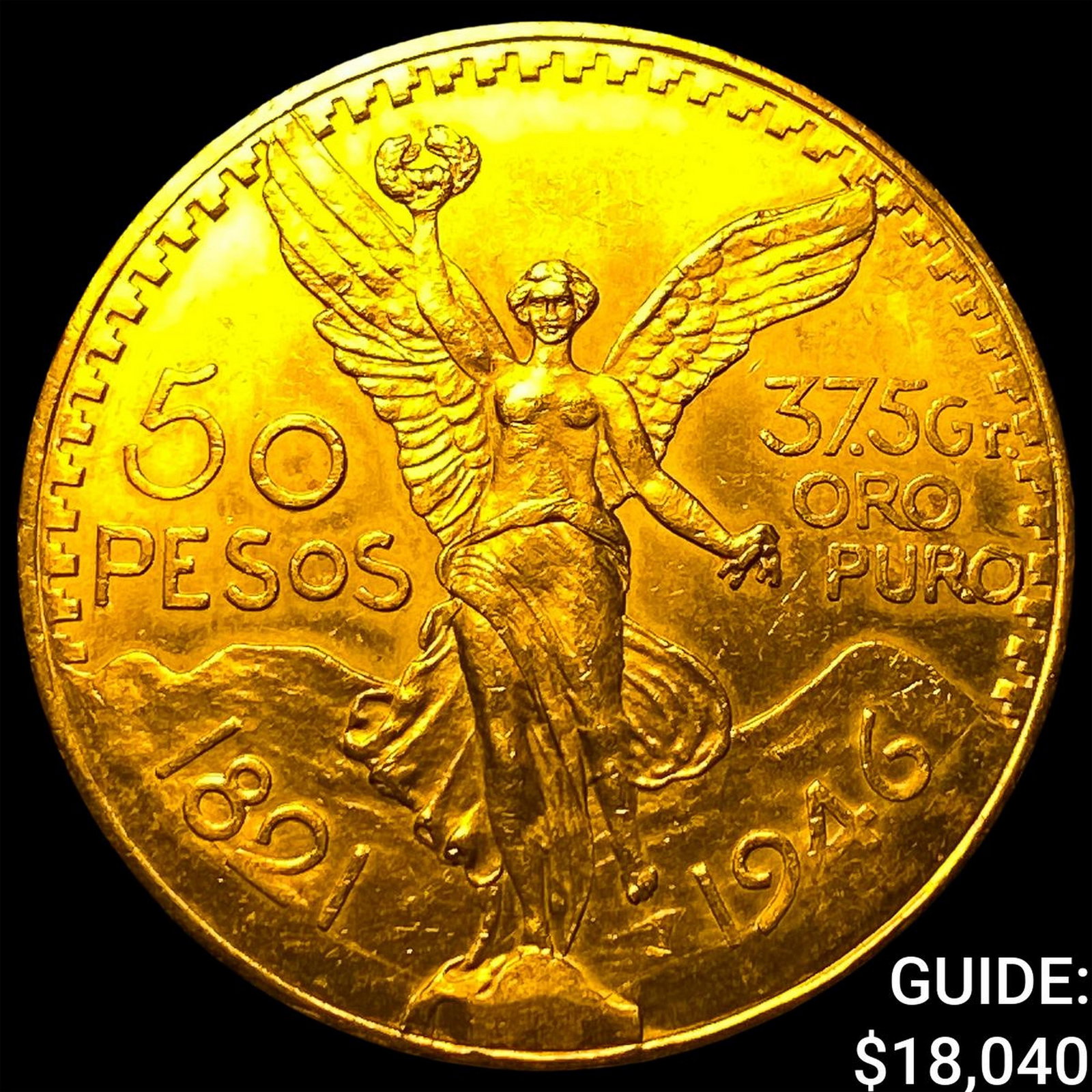 1946 Mexico Gold 50 Pesos 1.2057oz Gold (1 of 2)