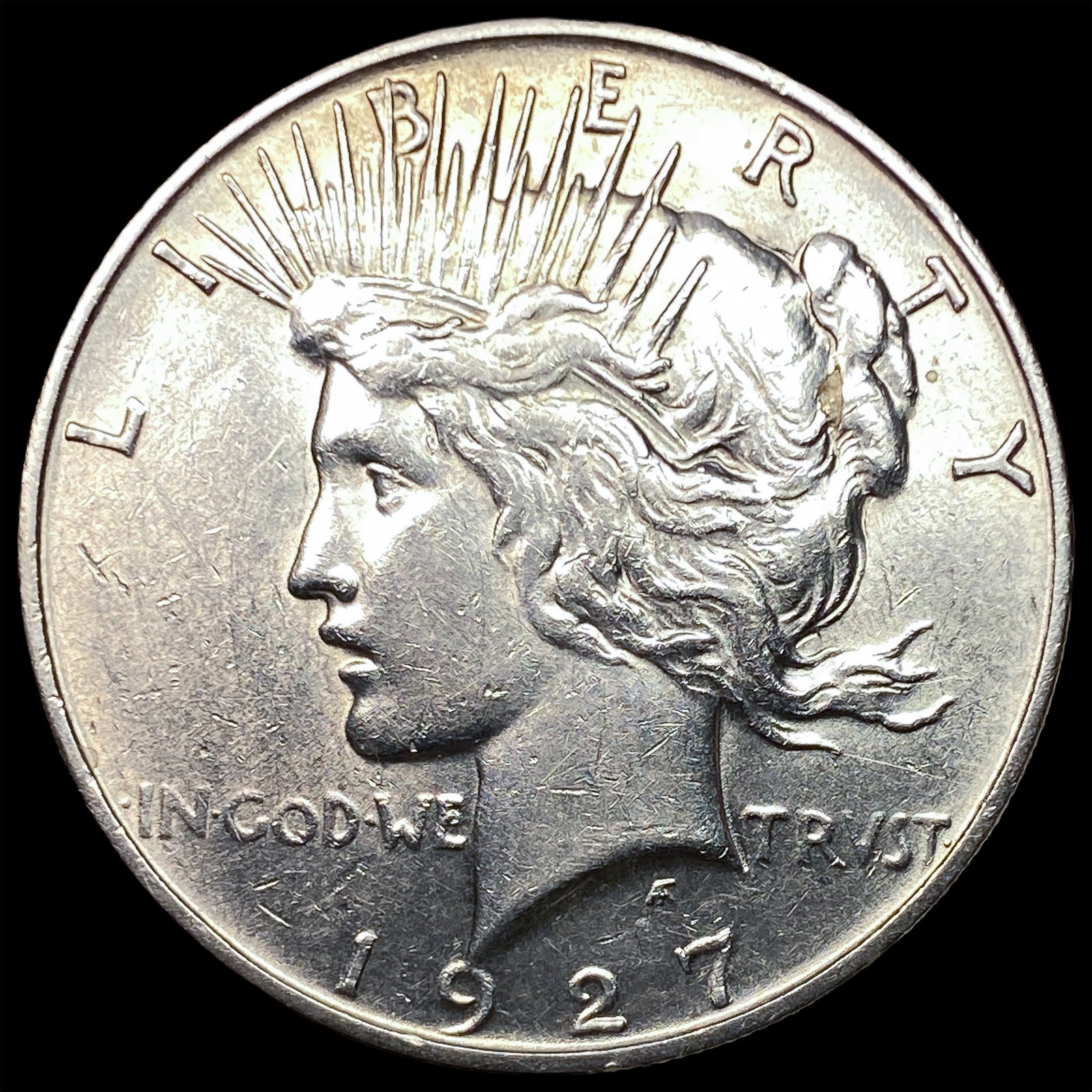 1927 Peace Silver Dollar CLOSELY UNCIRCULATED: 1927 Peace Silver Dollar CLOSELY UNCIRCULATED
