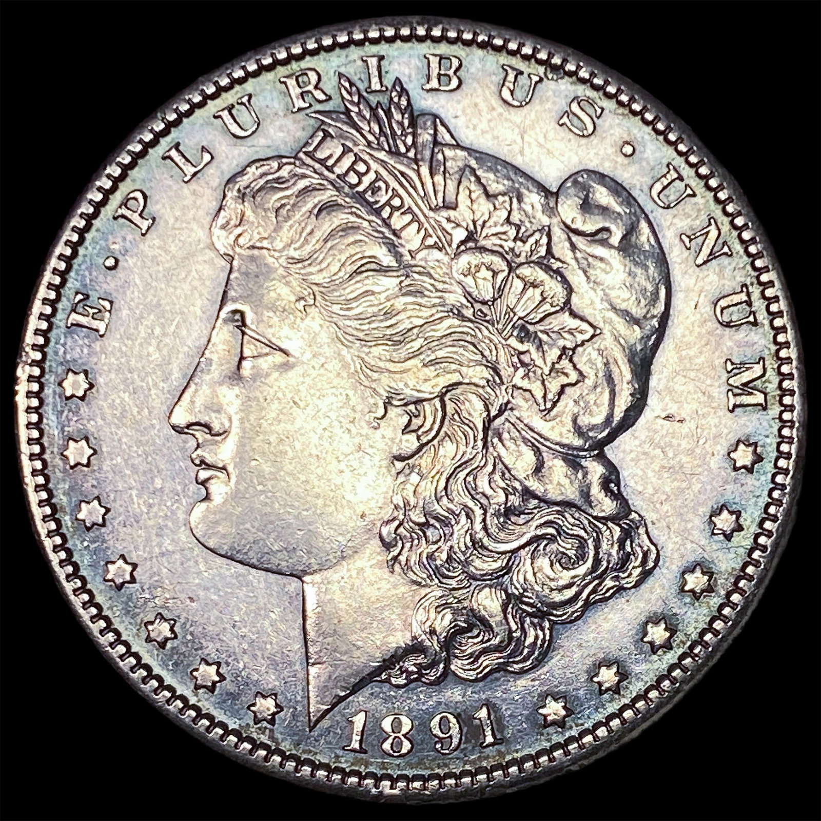 1891-S Silver Morgan Dollar CLOSELY UNCIRCULATED: 1891-S Silver Morgan Dollar CLOSELY UNCIRCULATED
