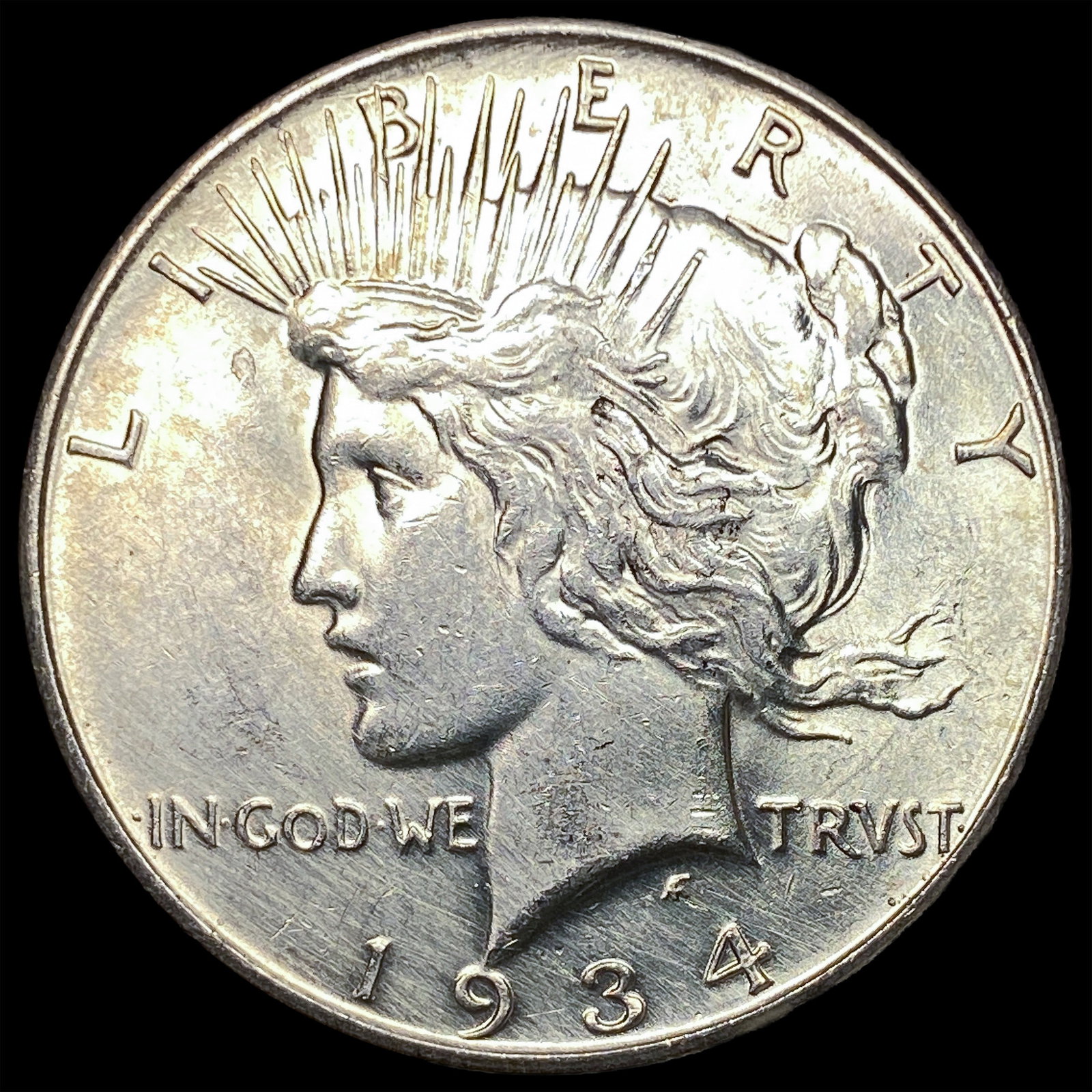 1934-D Peace Silver Dollar CHOICE AU: 1934-D Peace Silver Dollar CHOICE AU