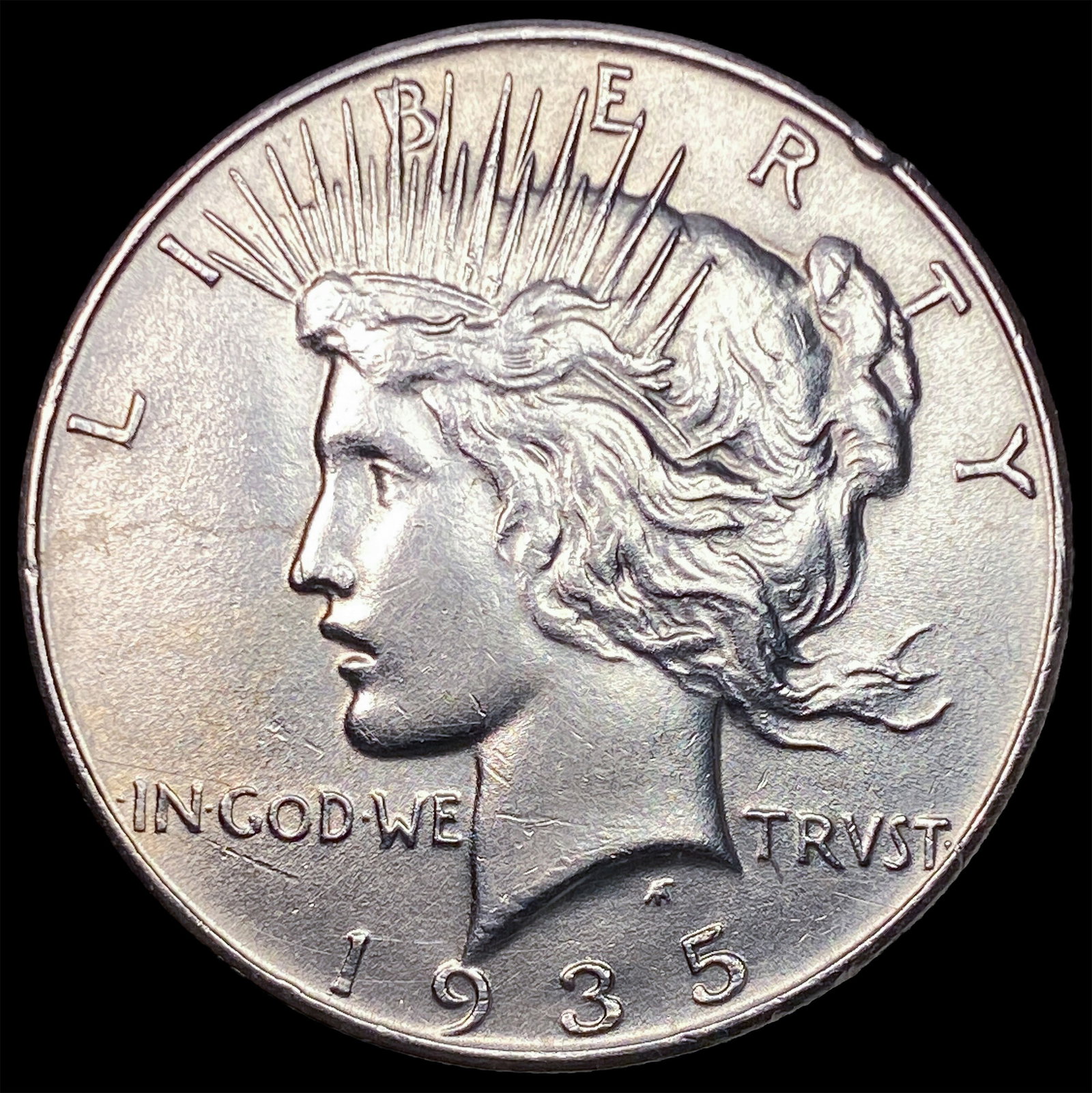 1935 Silver Peace Dollar CLOSELY UNCIRCULATED: 1935 Silver Peace Dollar CLOSELY UNCIRCULATED