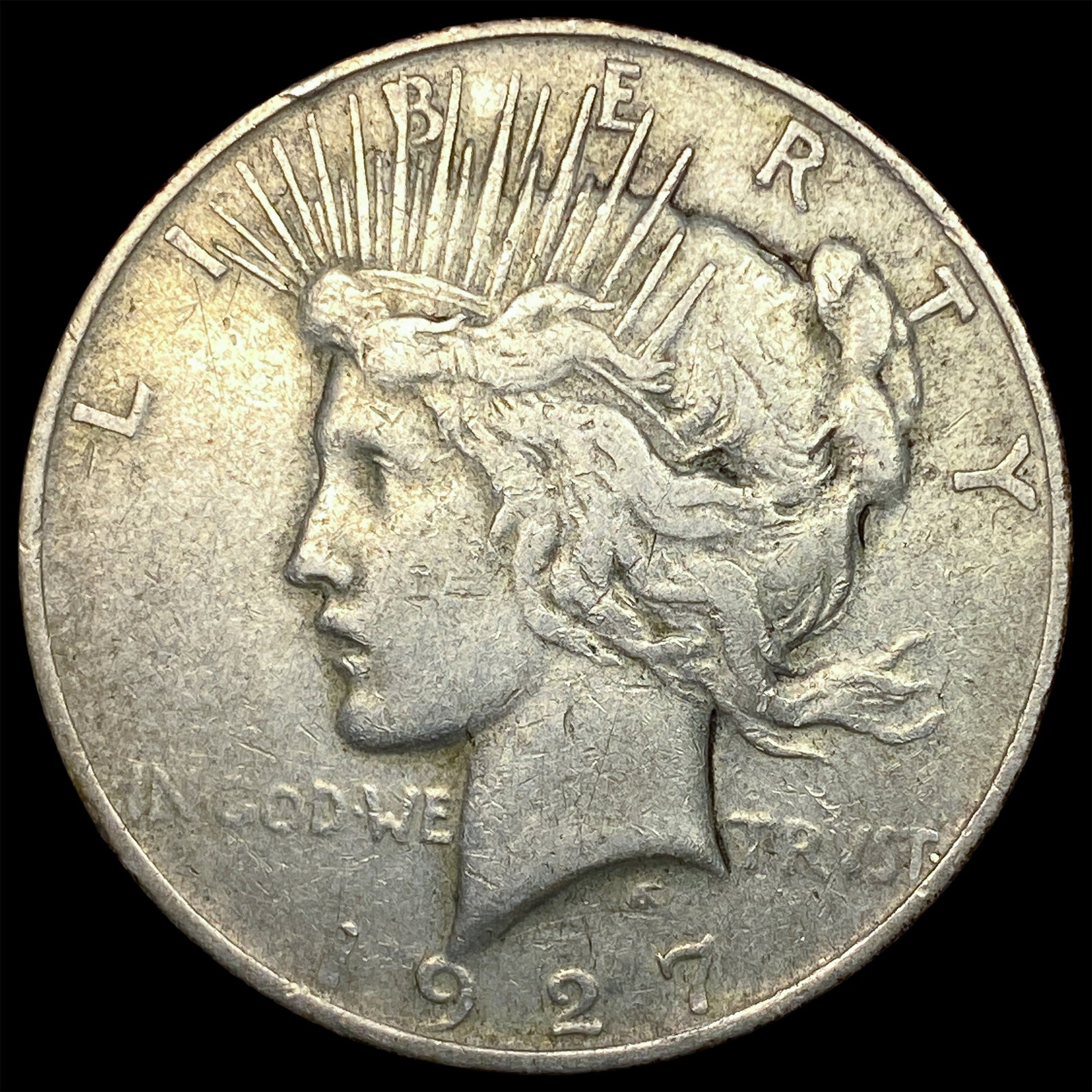 1927-D Peace Silver Dollar LIGHTLY CIRCULATED: 1927-D Peace Silver Dollar LIGHTLY CIRCULATED