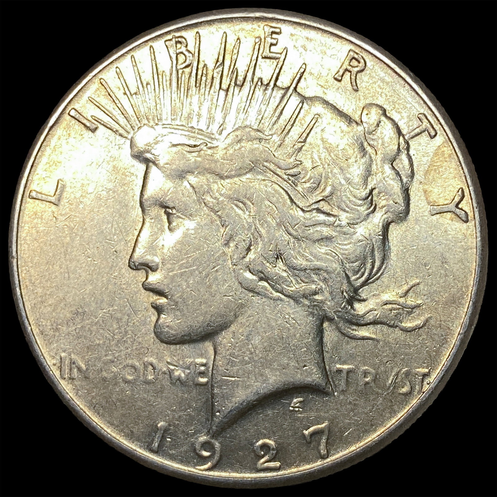 1927-S Silver Peace Dollar CLOSELY UNCIRCULATED: 1927-S Silver Peace Dollar CLOSELY UNCIRCULATED