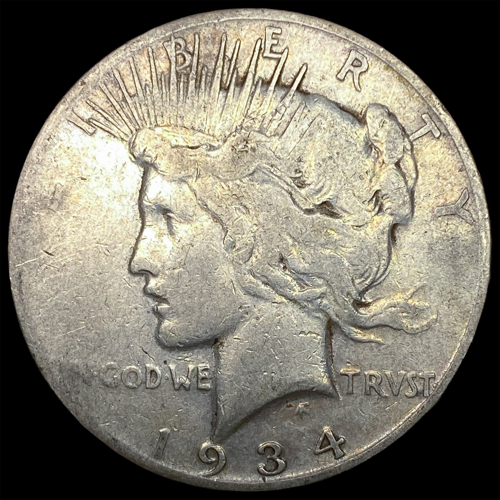 1934-S Peace Silver Dollar LIGHTLY CIRCULATED: 1934-S Peace Silver Dollar LIGHTLY CIRCULATED