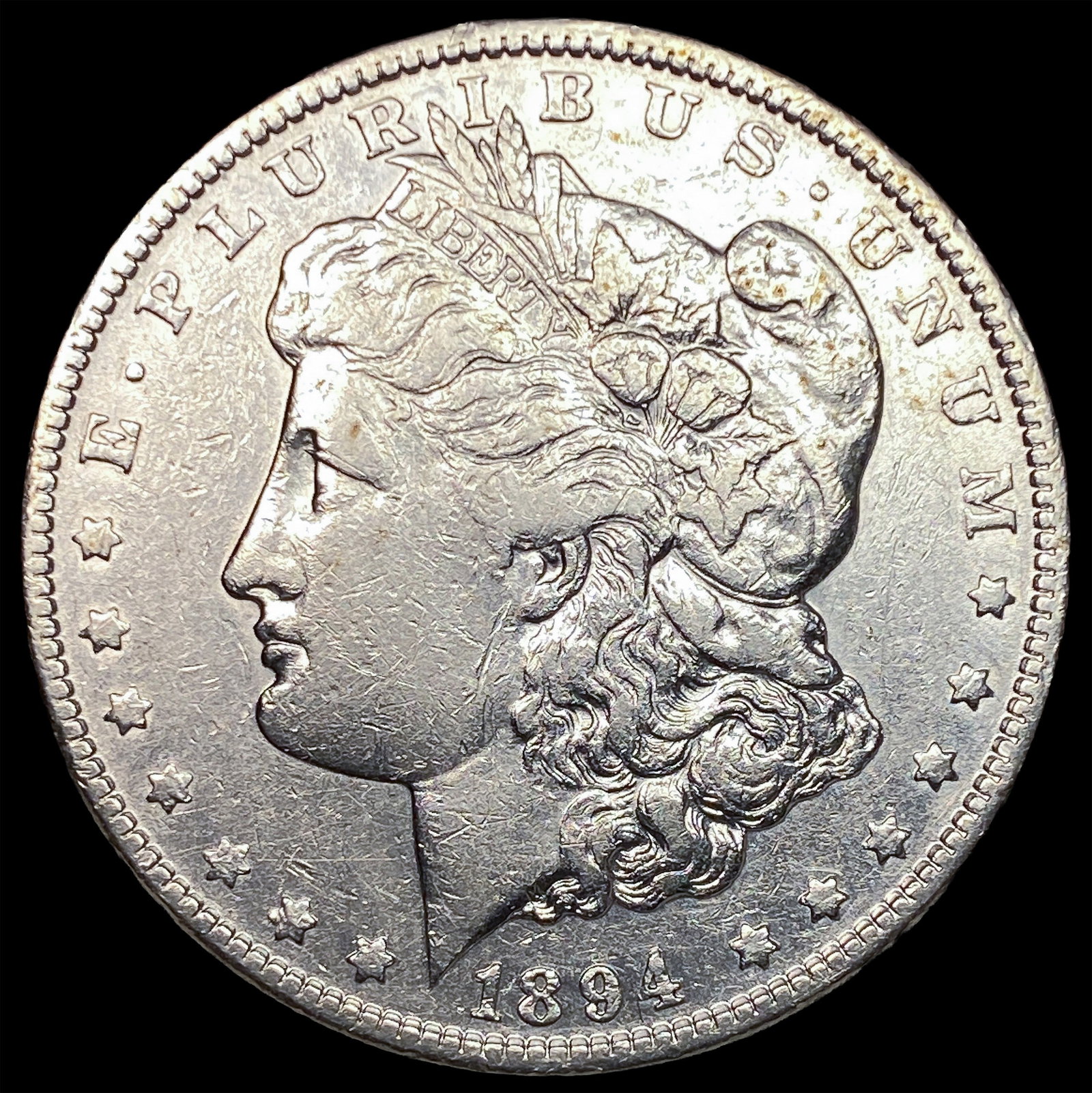 1894-S Silver Morgan Dollar NEARLY UNCIRCULATED: 1894-S Silver Morgan Dollar NEARLY UNCIRCULATED