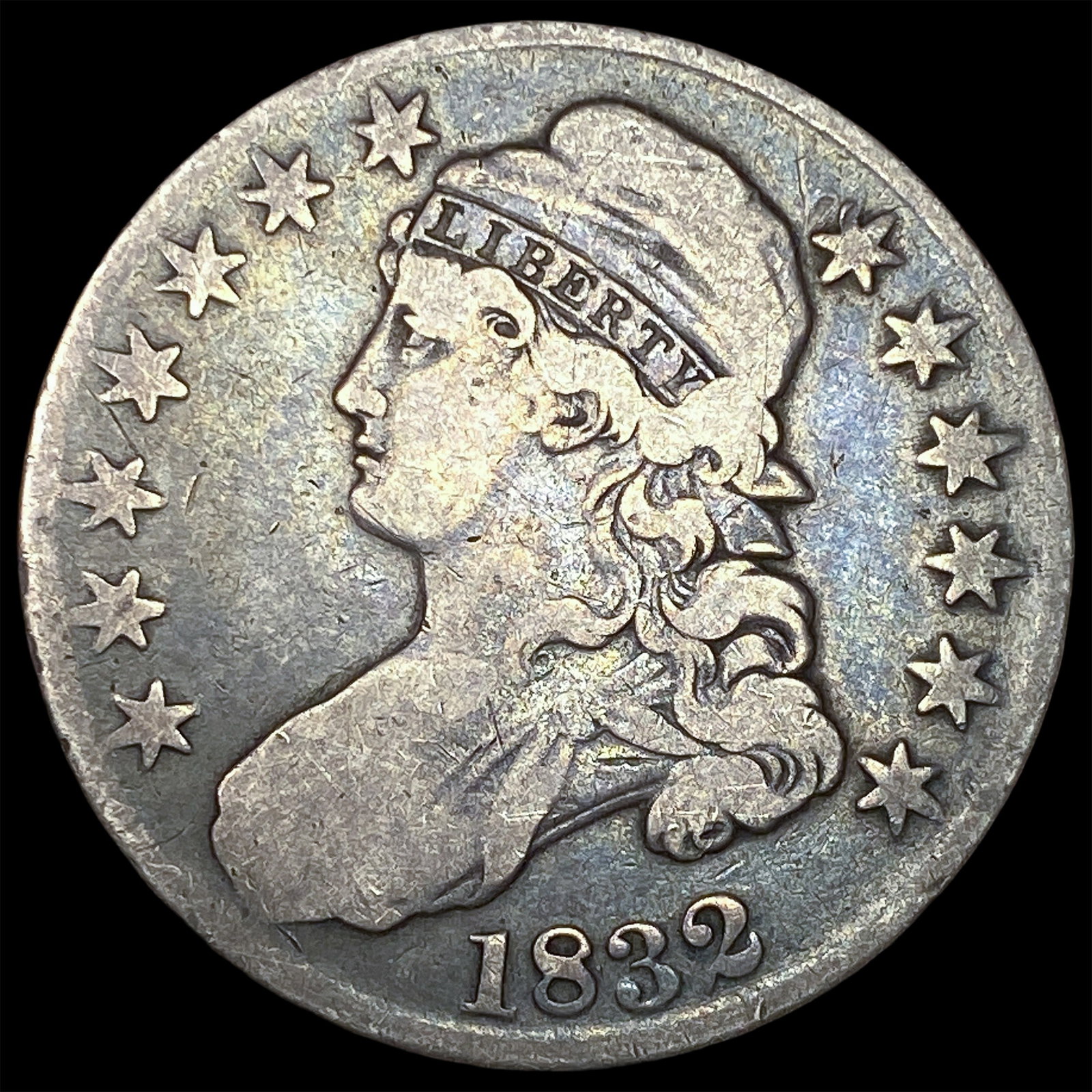 1832 Capped Bust Half Dollar LIGHTLY CIRCULATED: 1832 Capped Bust Half Dollar LIGHTLY CIRCULATED