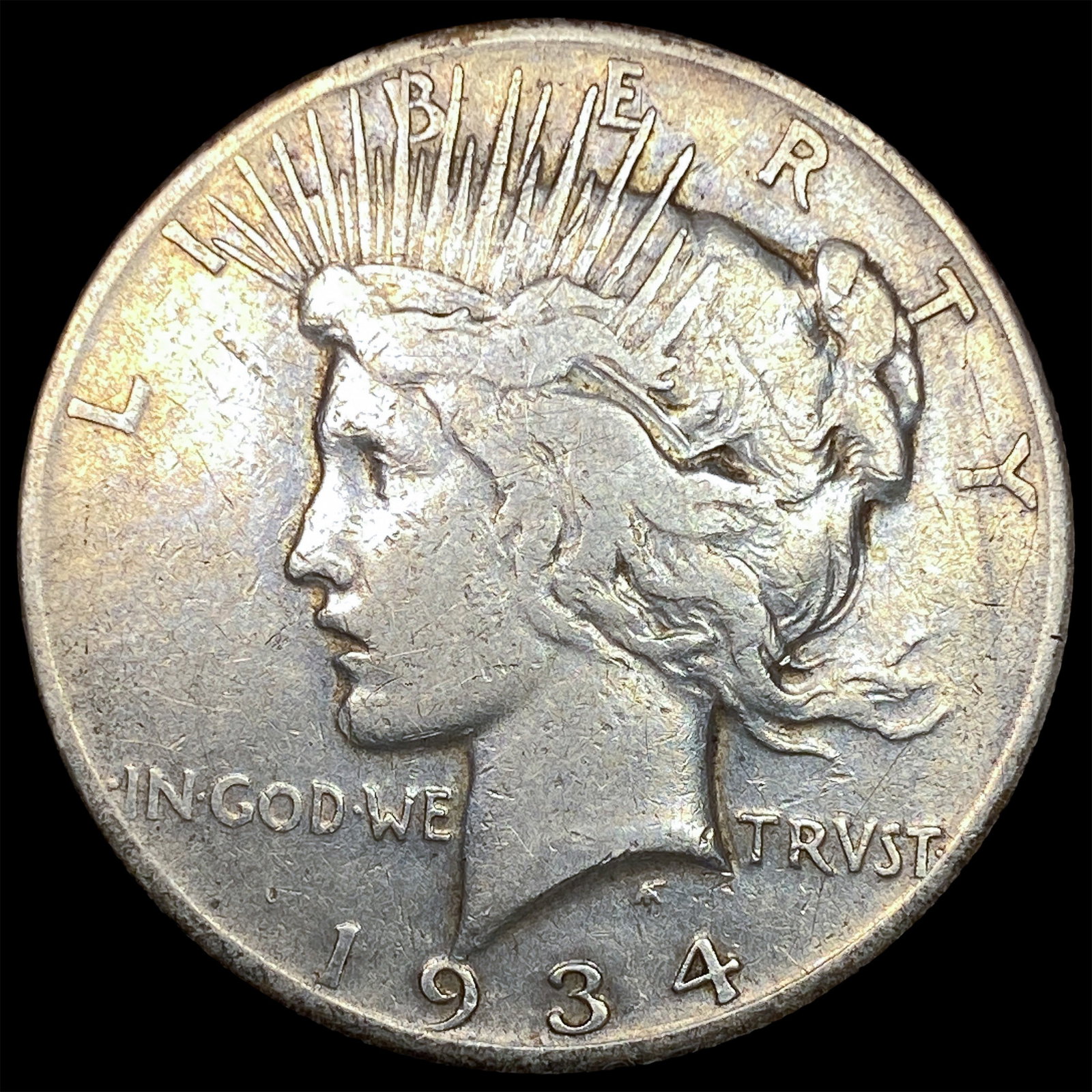 1934 Peace Silver Dollar LIGHTLY CIRCULATED: 1934 Peace Silver Dollar LIGHTLY CIRCULATED