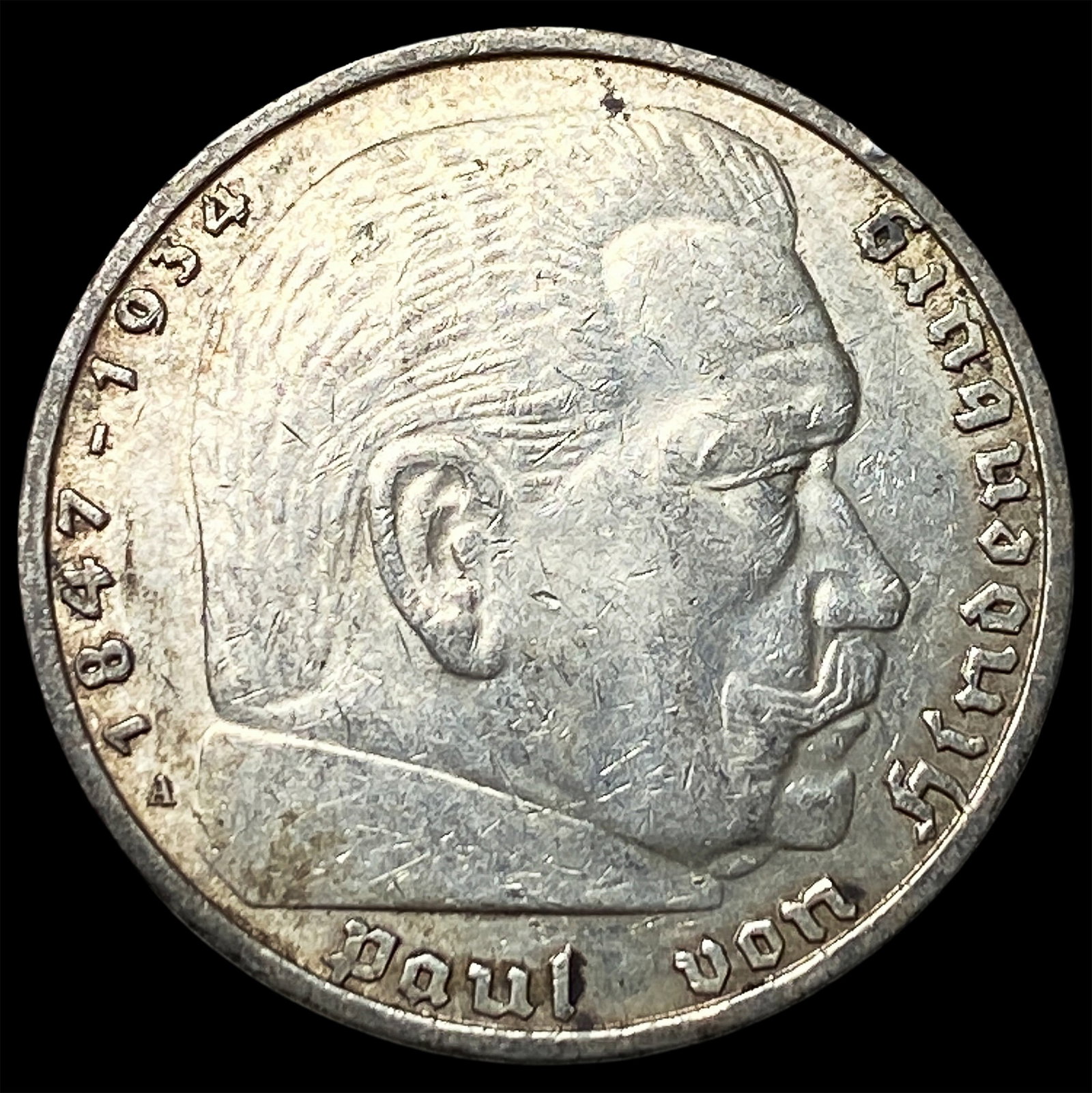 1938 Germany Silver 5 Reichsmark: 1938 Germany Silver 5 Reichsmark