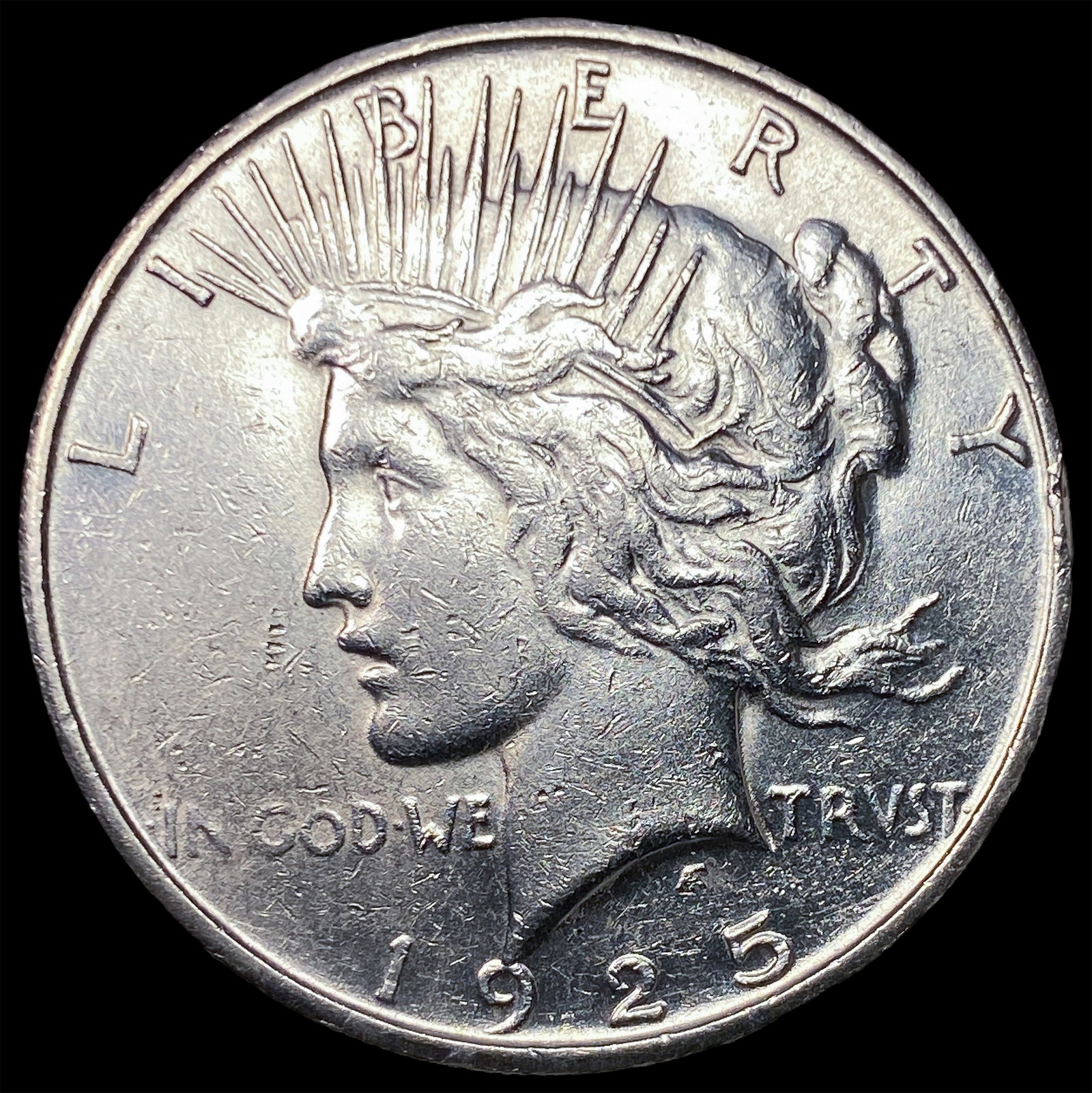 1925-S Silver Peace Dollar CLOSELY UNCIRCULATED: 1925-S Silver Peace Dollar CLOSELY UNCIRCULATED