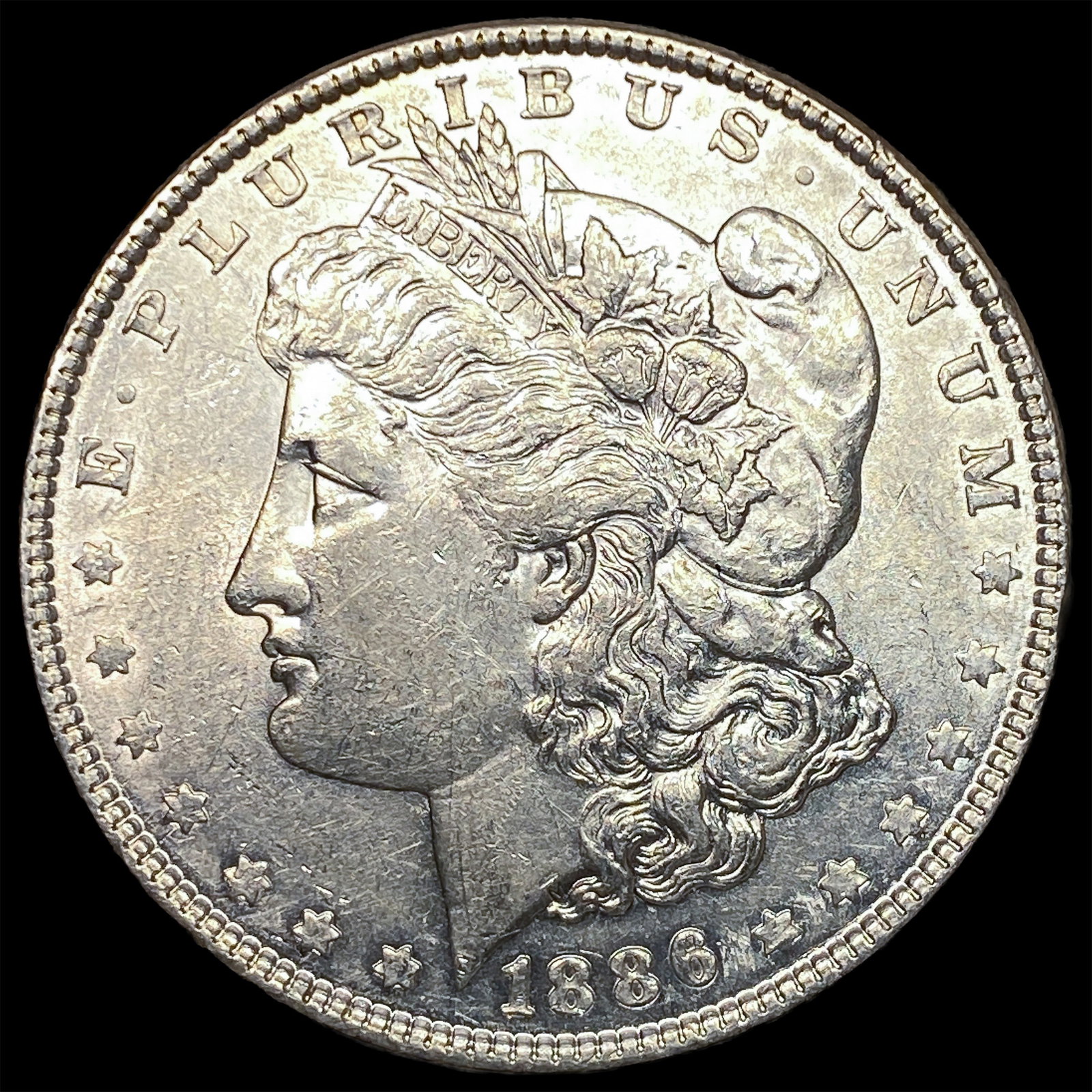 1886 Morgan Silver Dollar CHOICE AU: 1886 Morgan Silver Dollar CHOICE AU