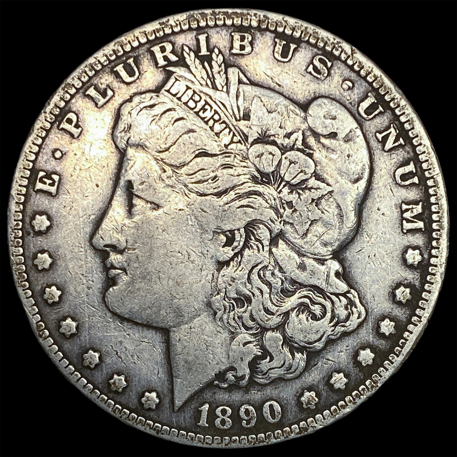 1890-CC Silver Morgan Dollar LIGHTLY CIRCULATED: 1890-CC Silver Morgan Dollar LIGHTLY CIRCULATED