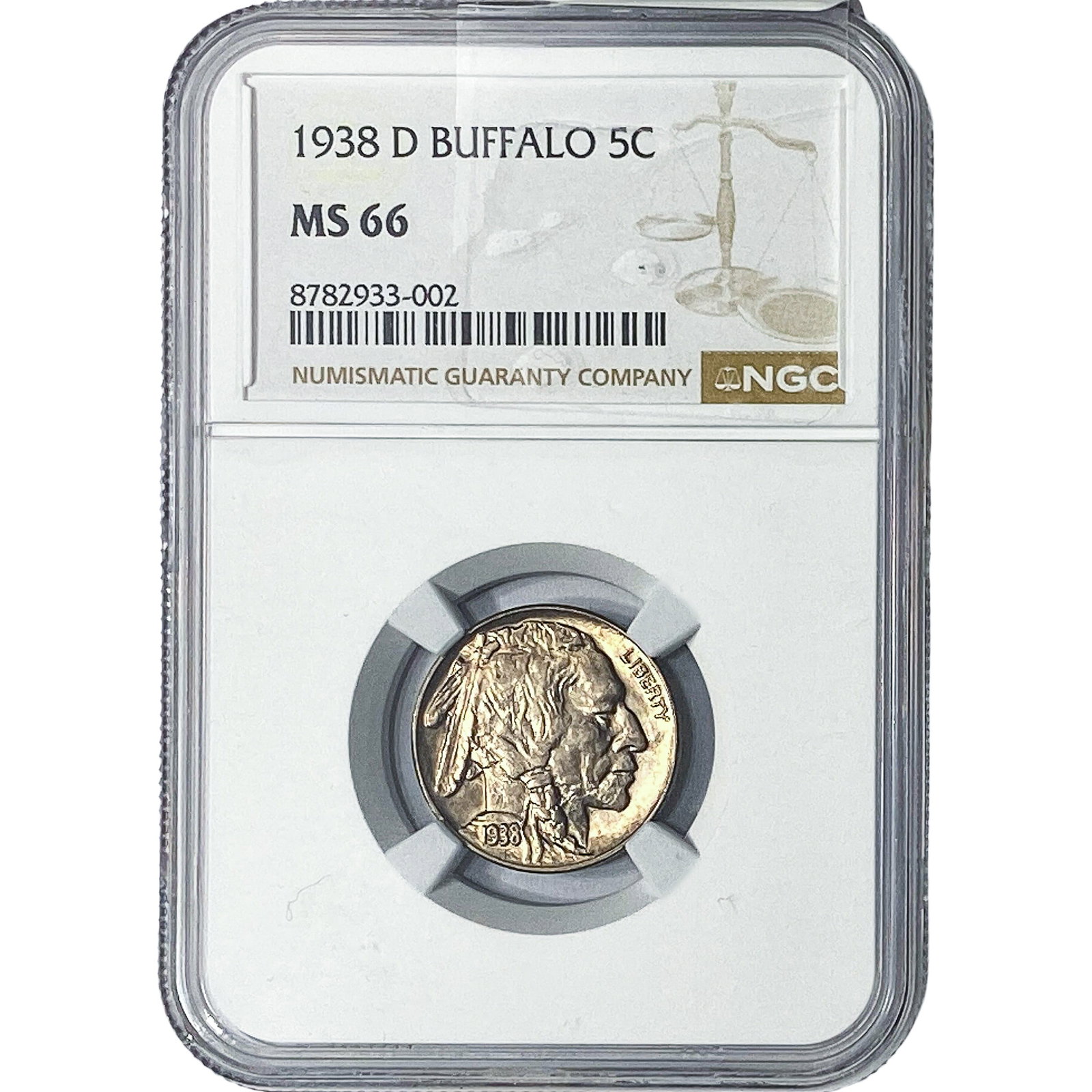 1938-D Buffalo Nickel NGC MS66 (1 of 2)