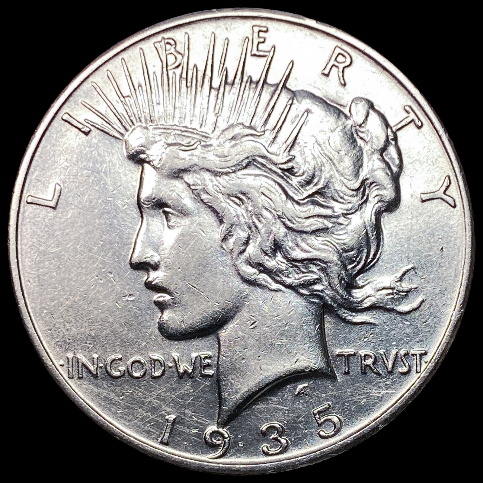 1935-S Silver Peace Dollar CLOSELY UNCIRCULATED: 1935-S Silver Peace Dollar CLOSELY UNCIRCULATED