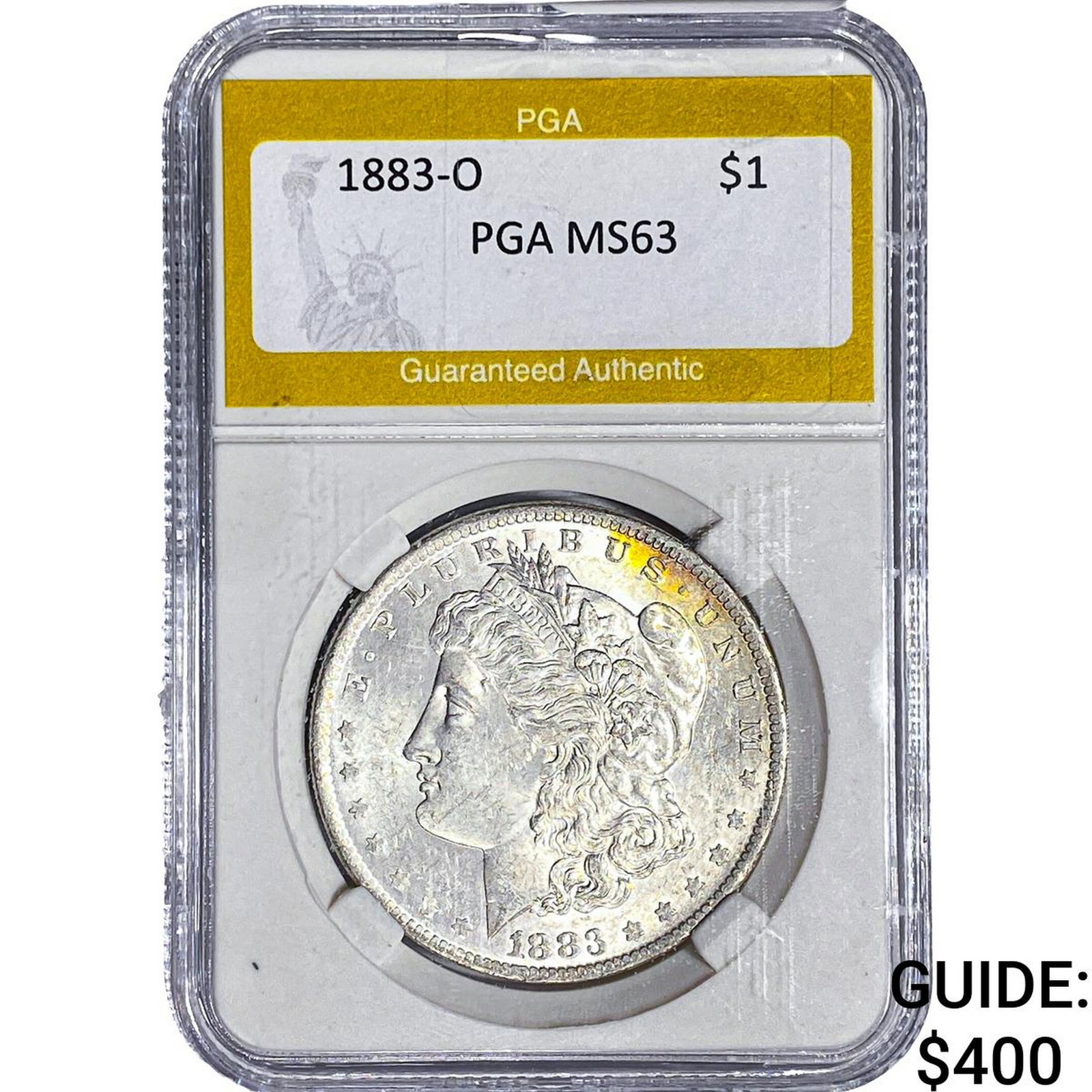 1883-O Morgan Silver Dollar PGA MS63: 1883-O Morgan Silver Dollar PGA MS63