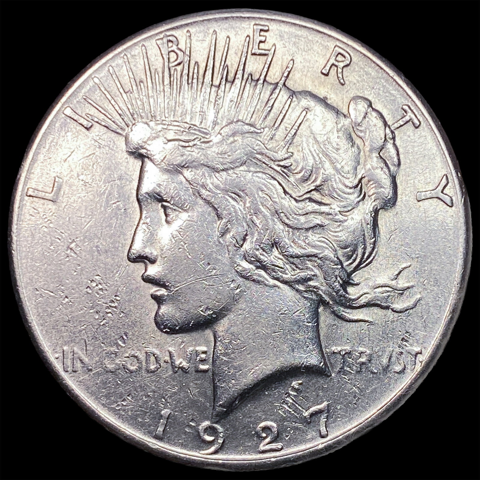 1927-S Silver Peace Dollar CLOSELY UNCIRCULATED: 1927-S Silver Peace Dollar CLOSELY UNCIRCULATED