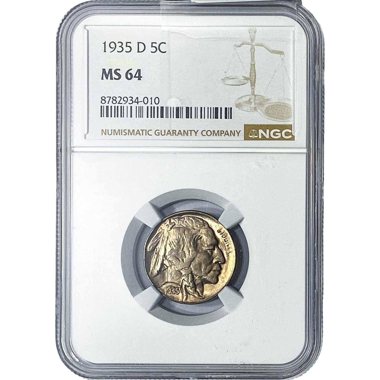 1935-S Buffalo Nickel NGC MS64: 1935-S Buffalo Nickel NGC MS64