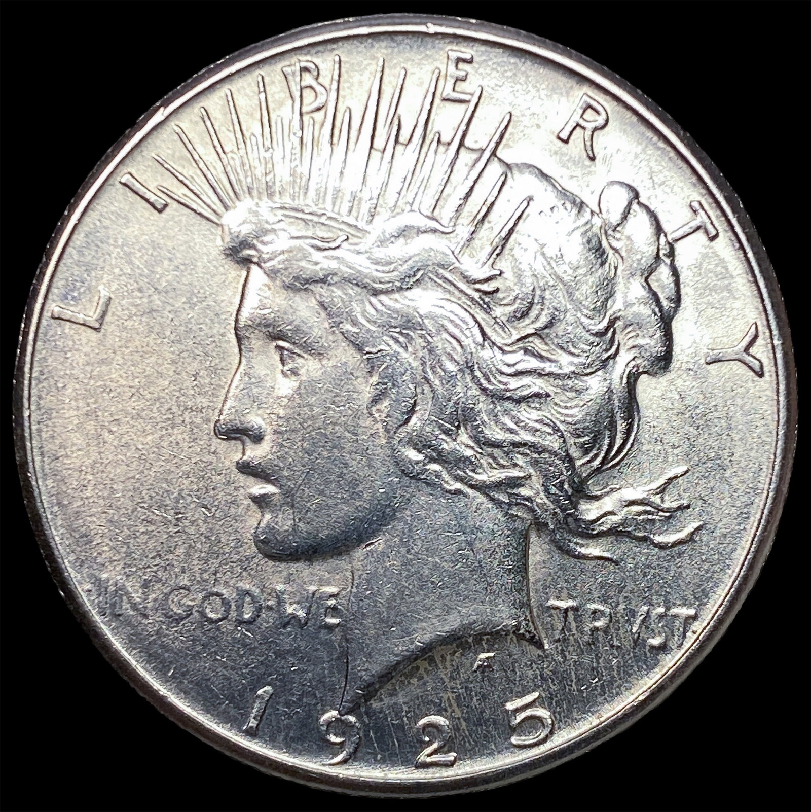 1925-S Silver Peace Dollar CLOSELY UNCIRCULATED: 1925-S Silver Peace Dollar CLOSELY UNCIRCULATED