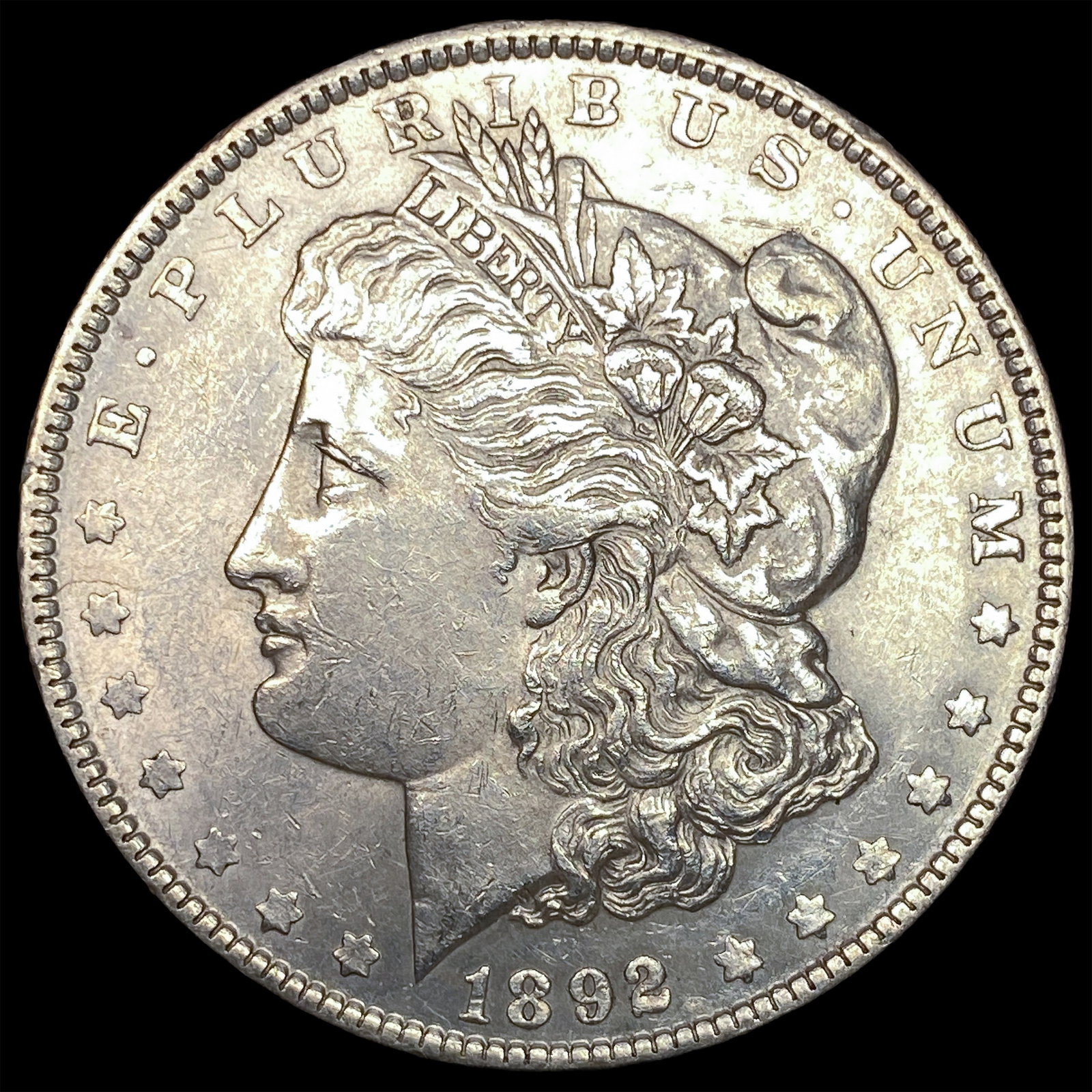 1892 Silver Morgan Dollar CHOICE AU: 1892 Silver Morgan Dollar CHOICE AU
