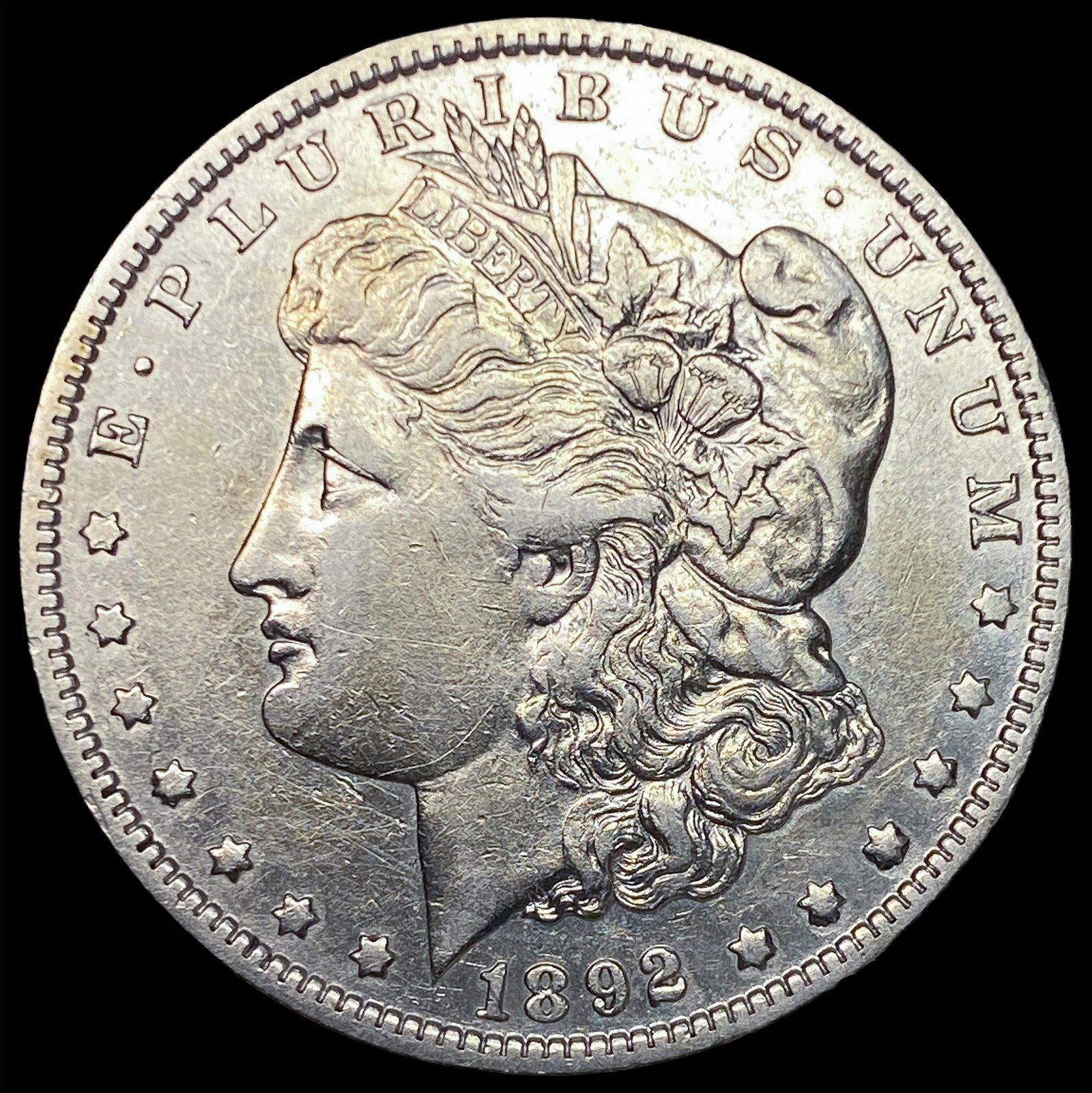 1892-S Silver Morgan Dollar CLOSELY UNCIRCULATED: 1892-S Silver Morgan Dollar CLOSELY UNCIRCULATED