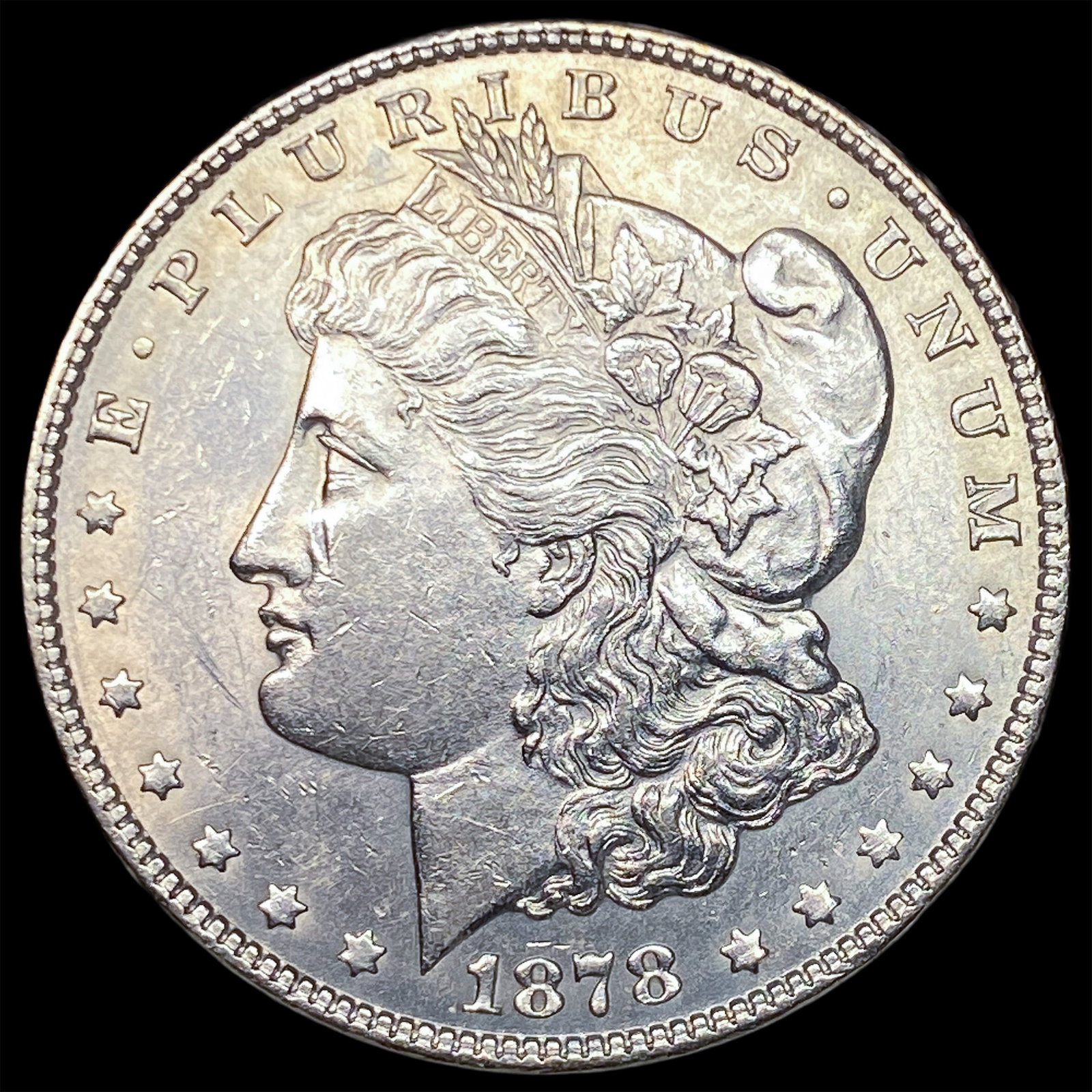 1878 Silver Morgan Dollar CLOSELY UNCIRCULATED: 1878 Silver Morgan Dollar CLOSELY UNCIRCULATED