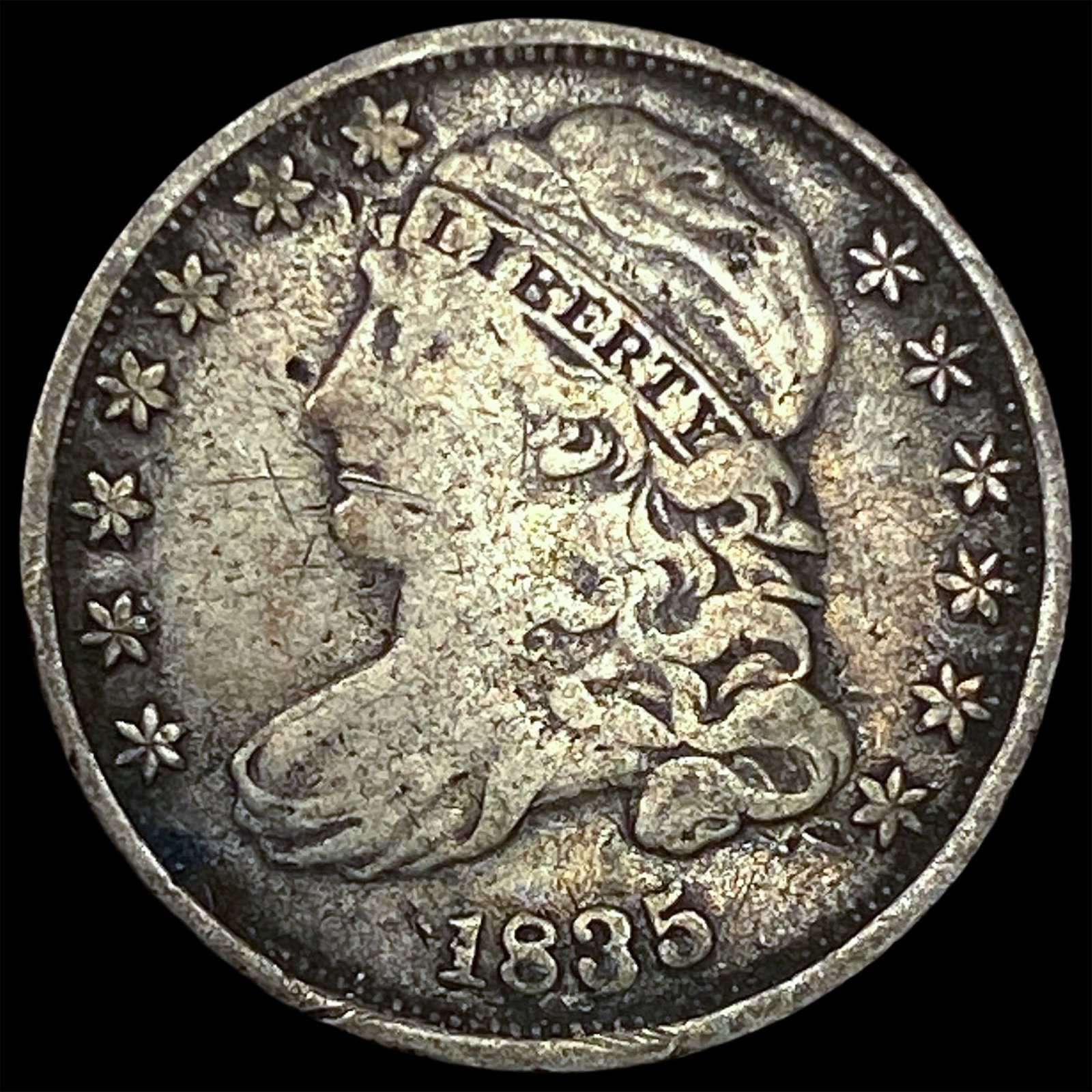 1835 Capped Bust Dime LIGHTLY CIRCULATED: 1835 Capped Bust Dime LIGHTLY CIRCULATED
