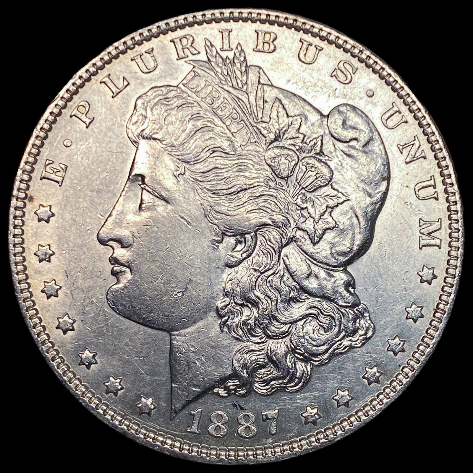 1887 Silver Morgan Dollar CLOSELY UNCIRCULATED: 1887 Silver Morgan Dollar CLOSELY UNCIRCULATED