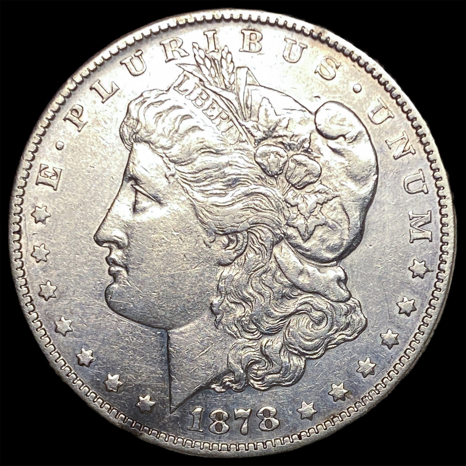 1878-S Silver Morgan Dollar NEARLY UNCIRCULATED: 1878-S Silver Morgan Dollar NEARLY UNCIRCULATED