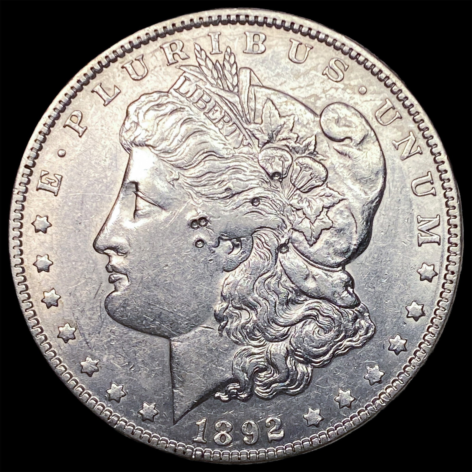 1892 Morgan Silver Dollar CLOSELY UNCIRCULATED: 1892 Morgan Silver Dollar CLOSELY UNCIRCULATED
