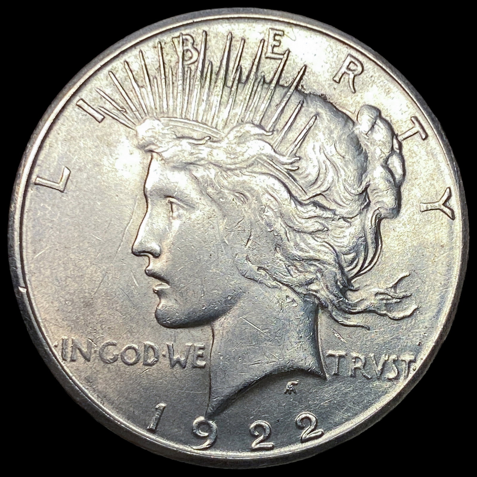 1922-S Silver Peace Dollar CLOSELY UNCIRCULATED: 1922-S Silver Peace Dollar CLOSELY UNCIRCULATED