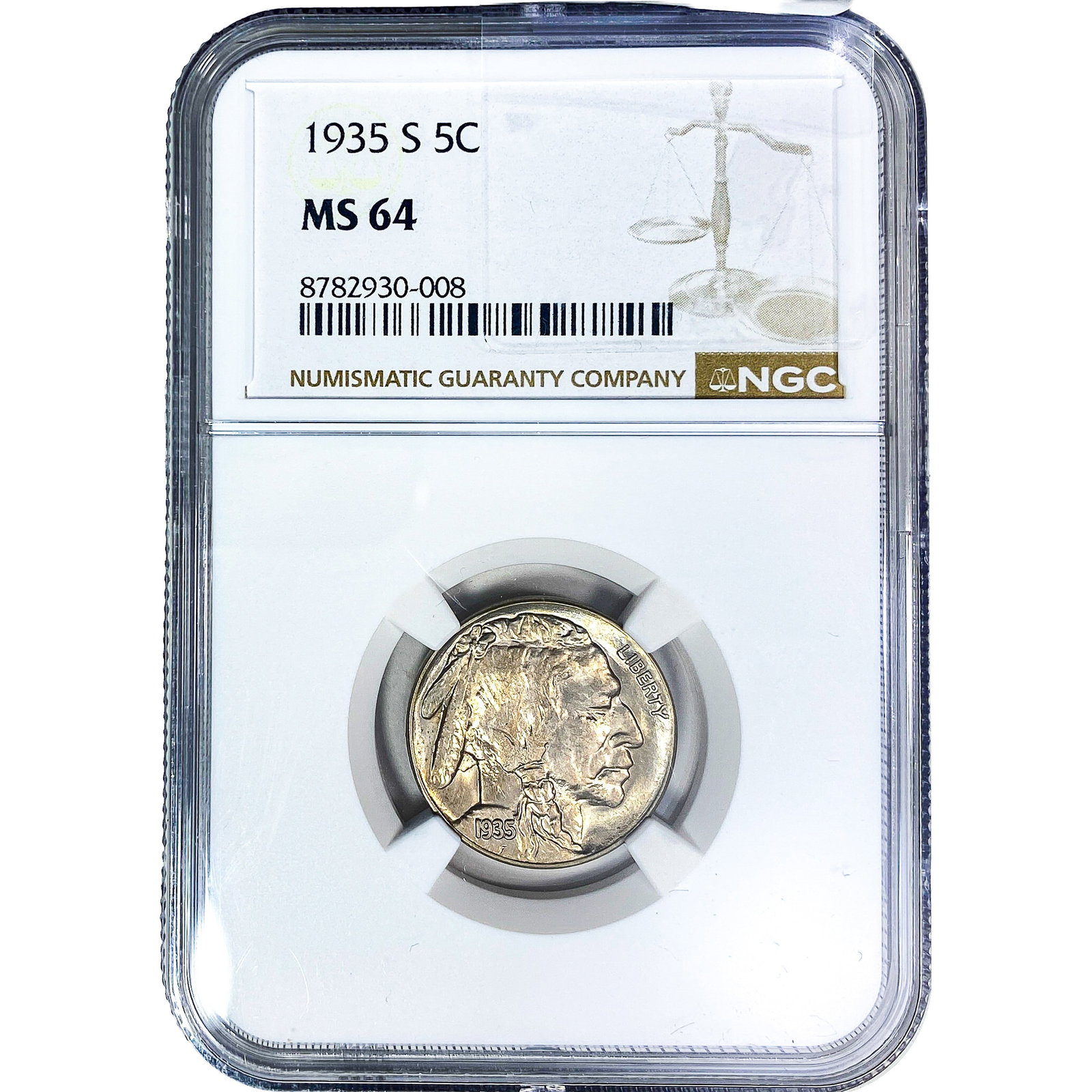 1935-S Buffalo Nickel NGC MS64 (1 of 2)