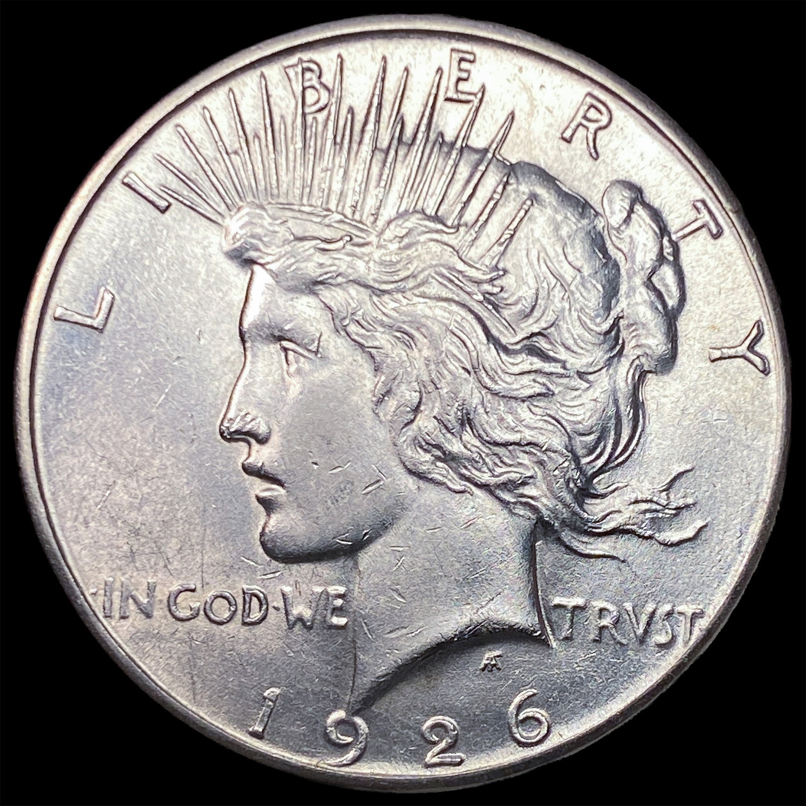 1926-S Silver Peace Dollar CHOICE AU: 1926-S Silver Peace Dollar CHOICE AU
