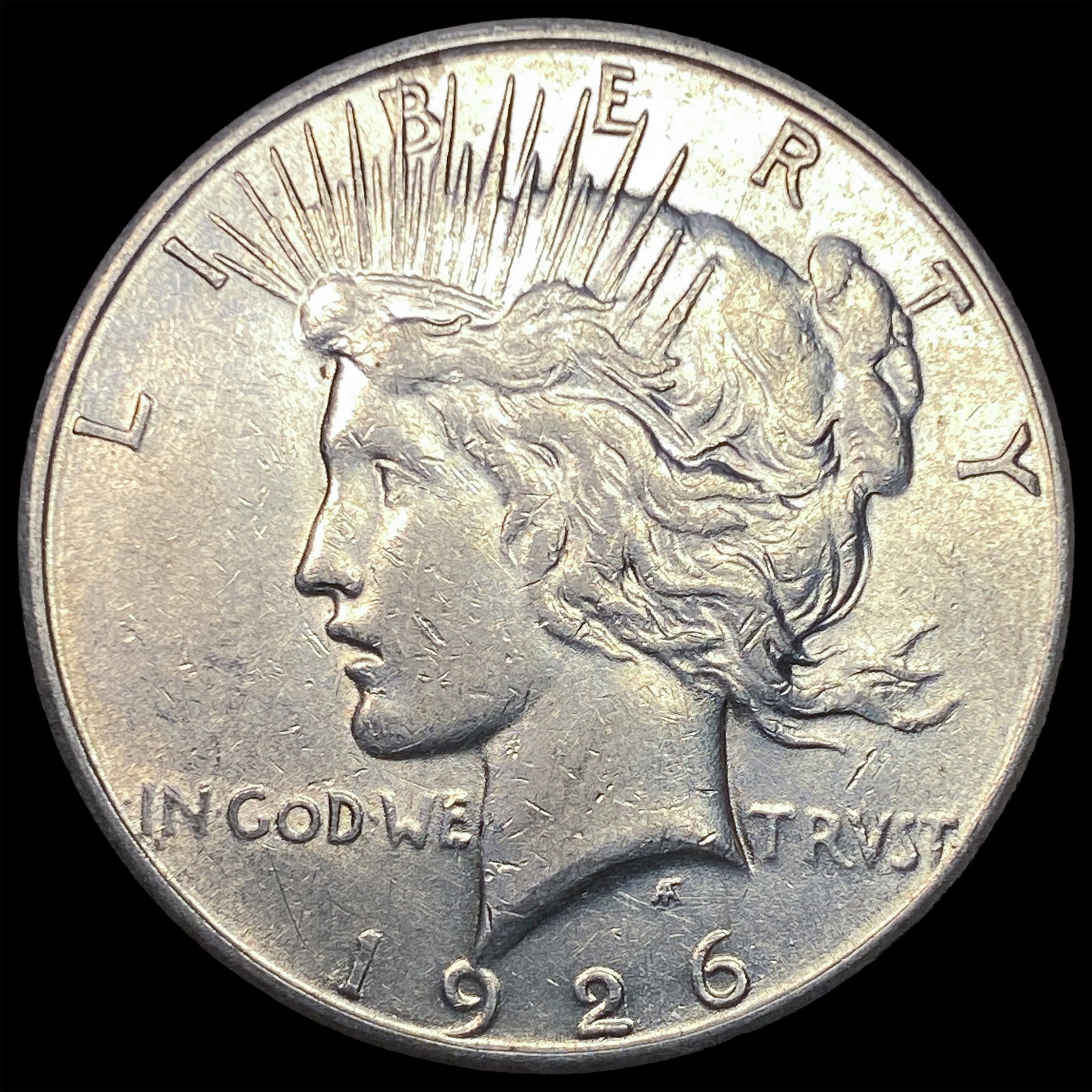 1926-S Silver Peace Dollar NEARLY UNCIRCULATED: 1926-S Silver Peace Dollar NEARLY UNCIRCULATED