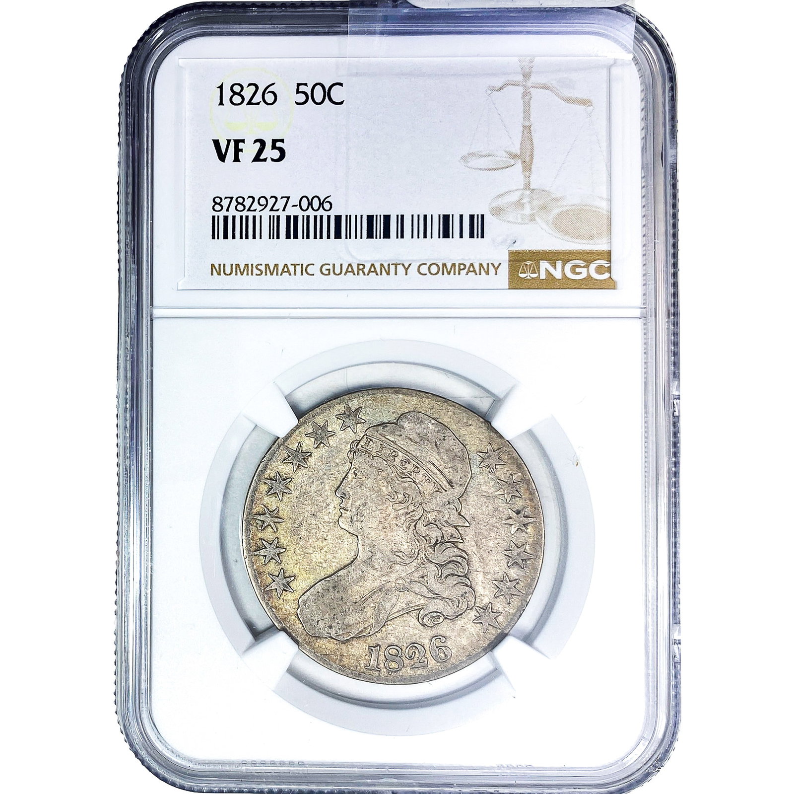 1826 Capped Bust Half Dollar NGC VF25 (1 of 2)