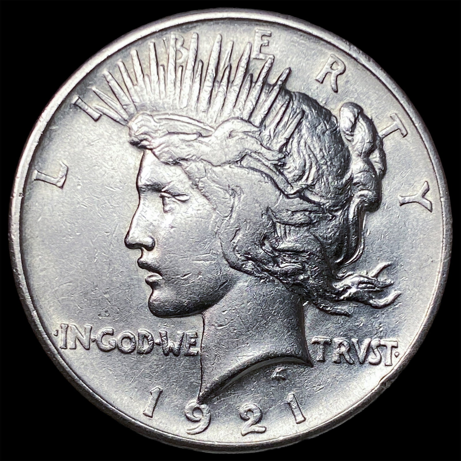 1921 Silver Peace Dollar NEARLY UNCIRCULATED: 1921 Silver Peace Dollar NEARLY UNCIRCULATED