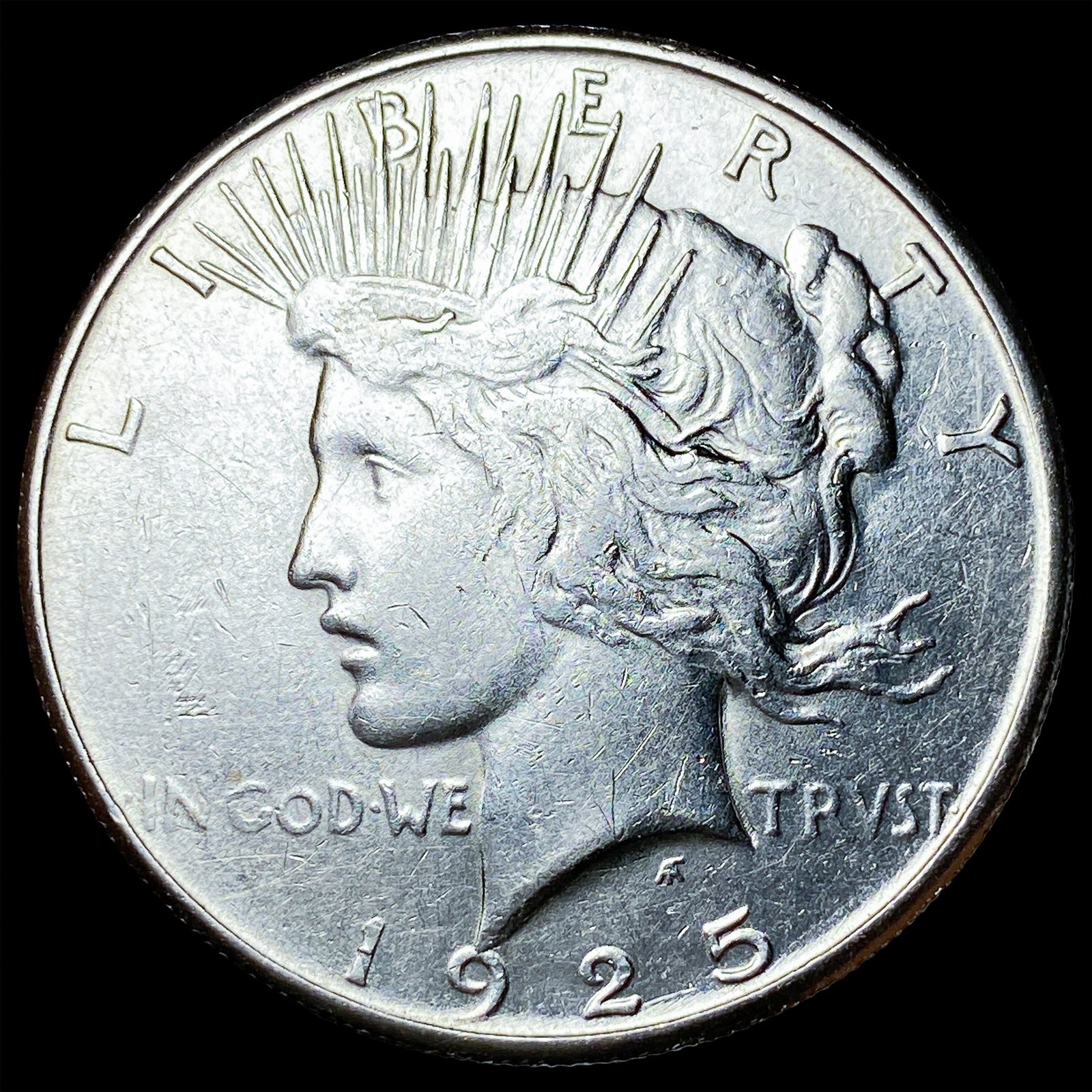 1925-S Silver Peace Dollar CLOSELY UNCIRCULATED: 1925-S Silver Peace Dollar CLOSELY UNCIRCULATED