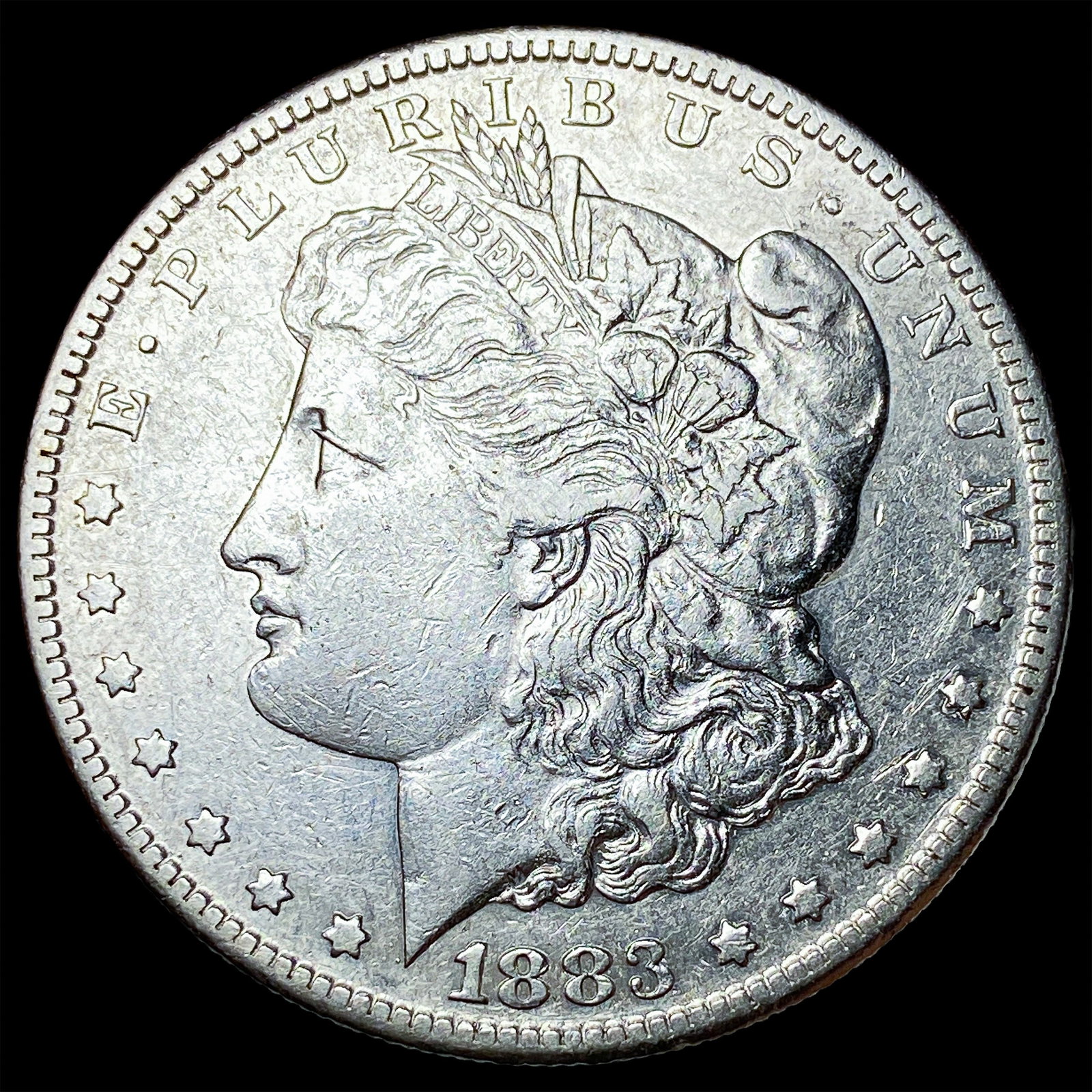 1883-S Silver Morgan Dollar NEARLY UNCIRCULATED: 1883-S Silver Morgan Dollar NEARLY UNCIRCULATED