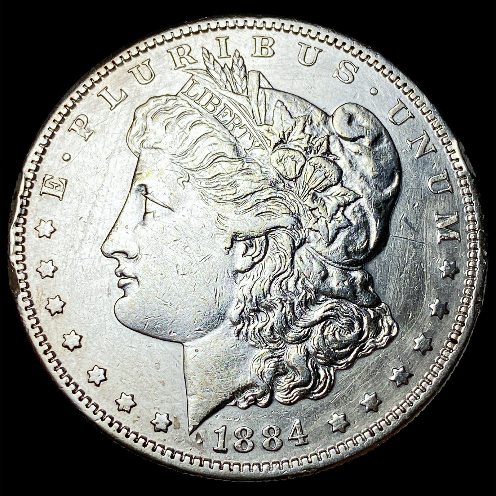 1884-S Silver Morgan Dollar CLOSELY UNCIRCULATED: 1884-S Silver Morgan Dollar CLOSELY UNCIRCULATED