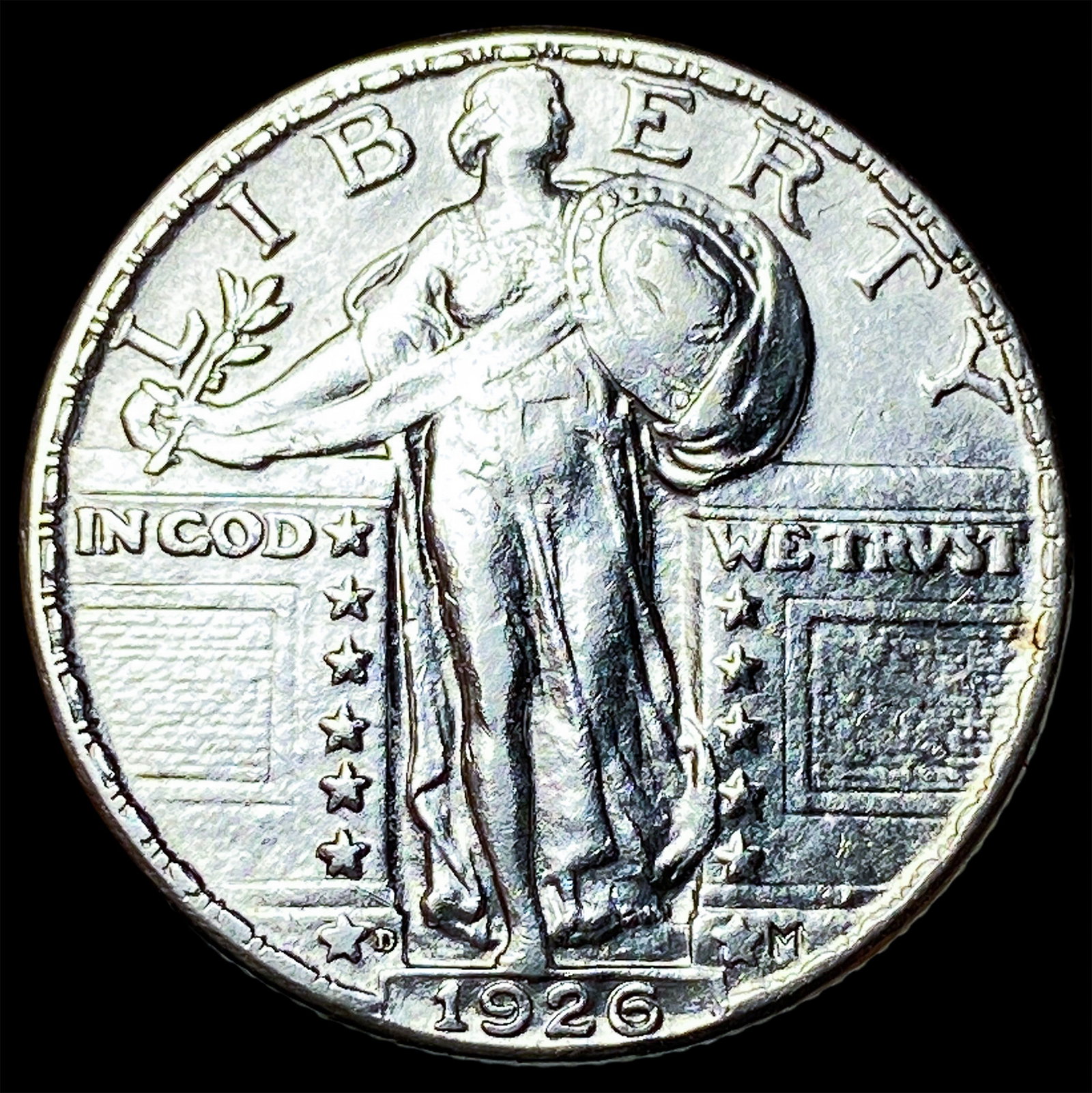 1926-D Silver Standing Liberty Quarter CLOSELY UNCIRCULATED: 1926-D Silver Standing Liberty Quarter CLOSELY UNCIRCULATED