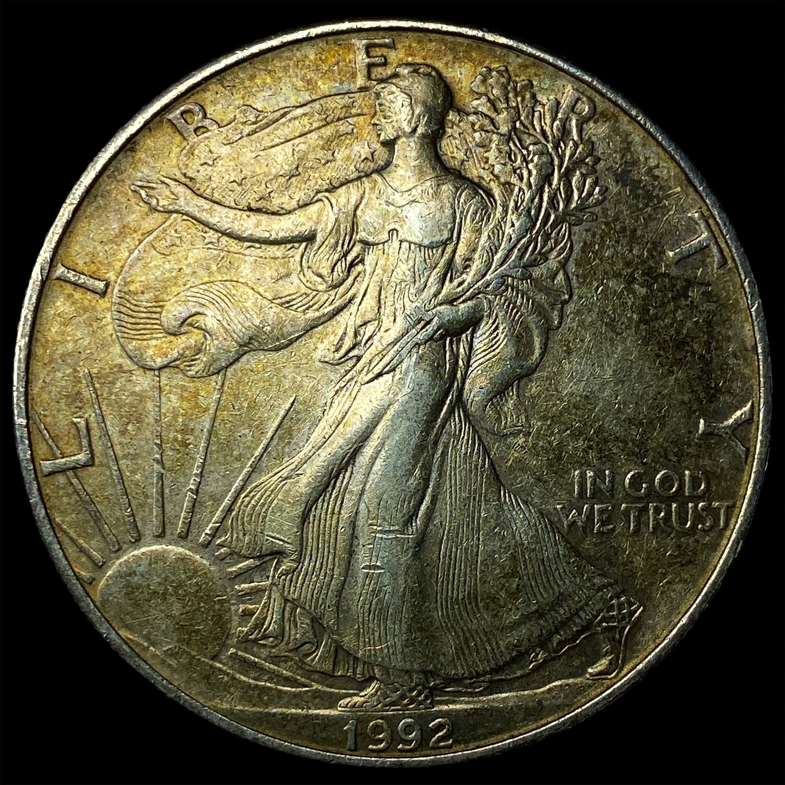 1992 1 oz Silver American Eagle $1 UNCIRCULATED: 1992 1 oz Silver American Eagle $1 UNCIRCULATED