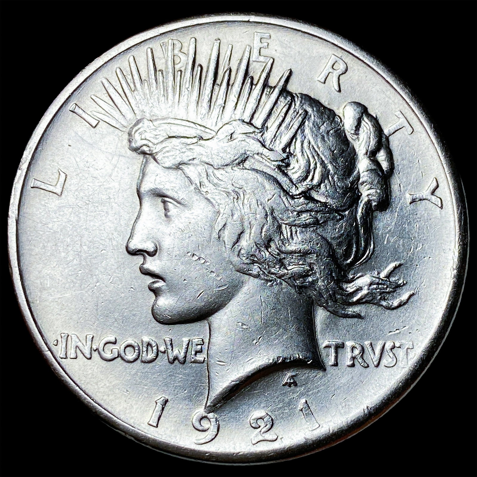 1921 Silver Peace Dollar CLOSELY UNCIRCULATED: 1921 Silver Peace Dollar CLOSELY UNCIRCULATED