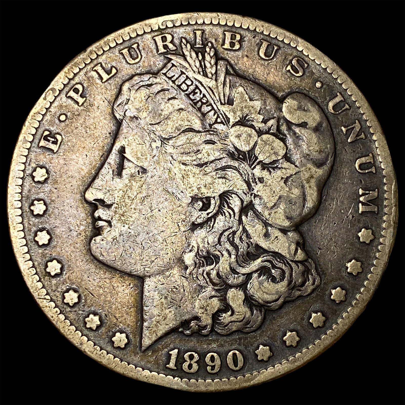 1890-CC Silver Morgan Dollar LIGHTLY CIRCULATED: 1890-CC Silver Morgan Dollar LIGHTLY CIRCULATED