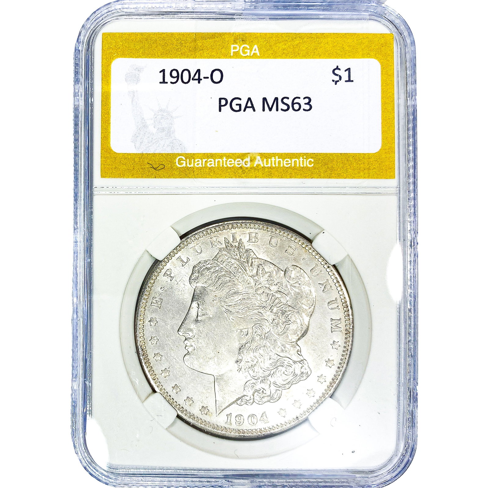 1904-O Morgan Silver Dollar PGA MS63: 1904-O Morgan Silver Dollar PGA MS63