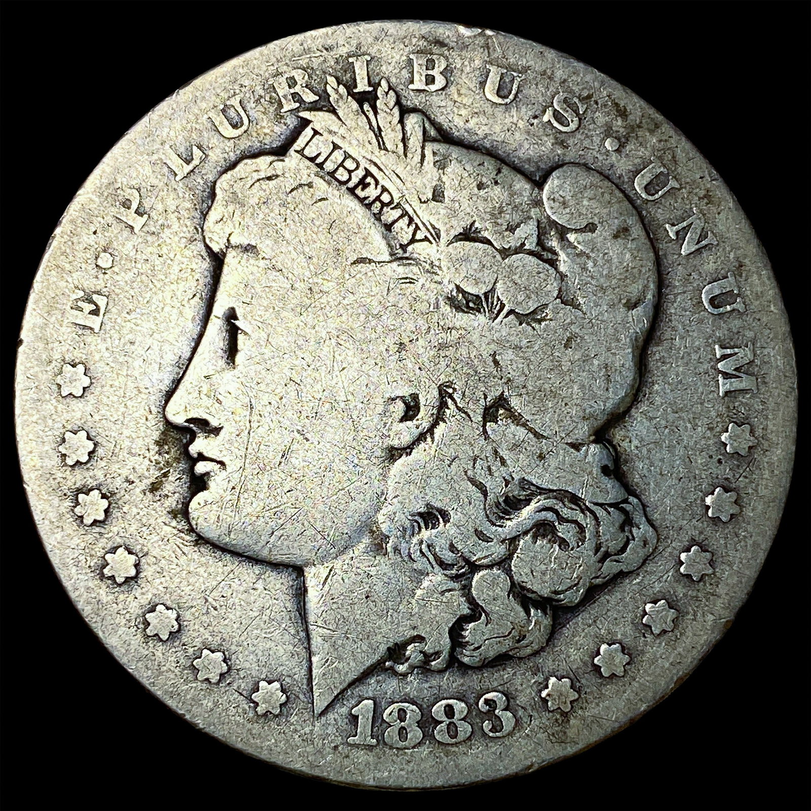 1883-CC Silver Morgan Dollar NICELY CIRCULATED: 1883-CC Silver Morgan Dollar NICELY CIRCULATED